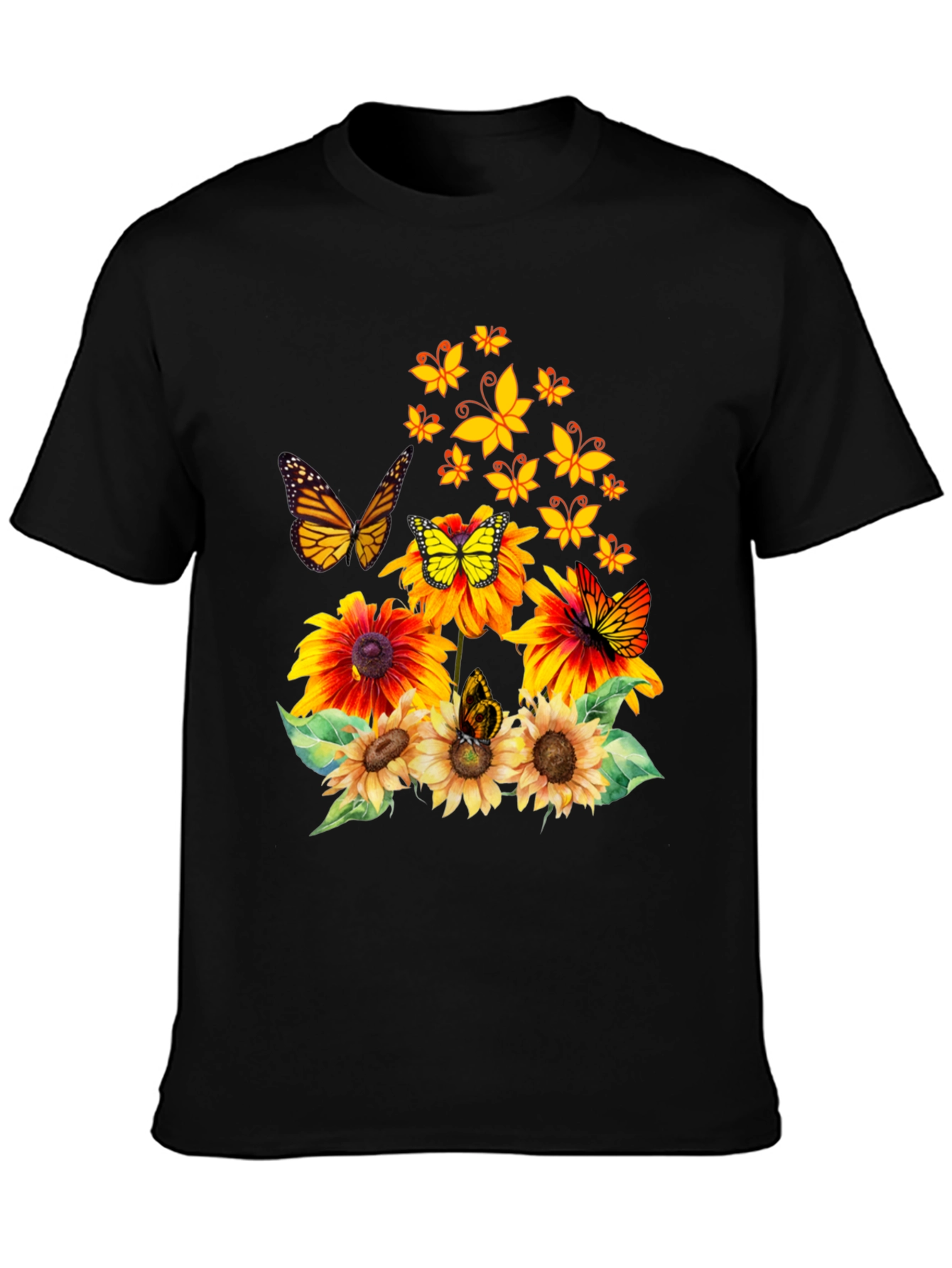 Butterfly Sunflower Graphic Tee