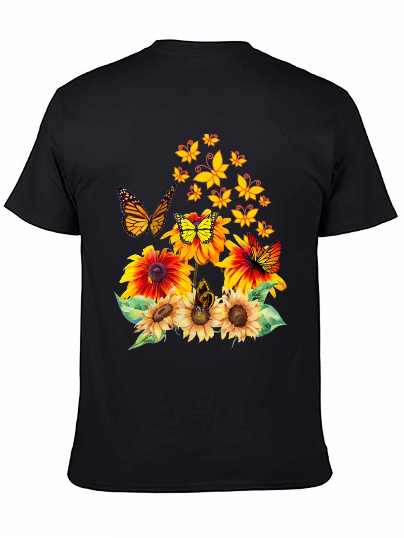 Butterfly Sunflower Graphic Tee