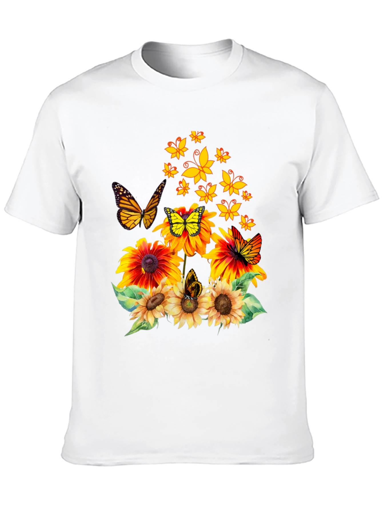 Butterfly Sunflower Graphic Tee