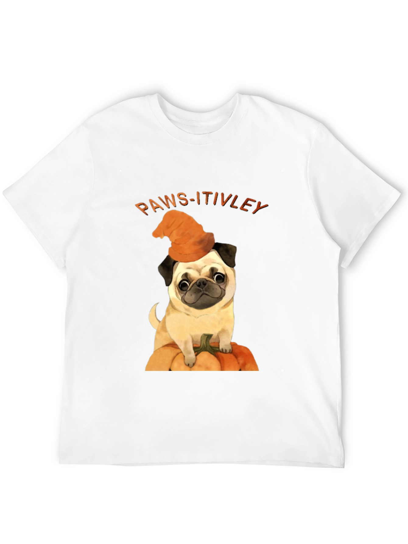 Paws-itively Halloween Pug T-Shirt