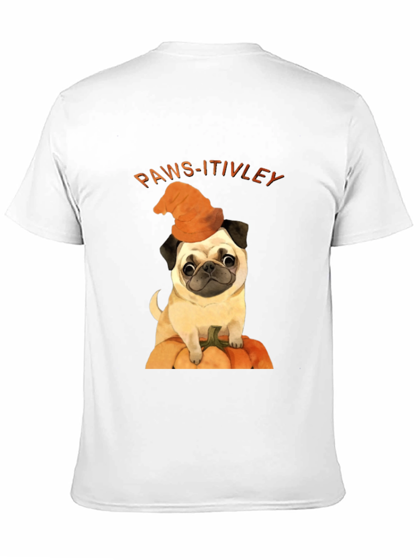 Paws-itively Halloween Pug T-Shirt