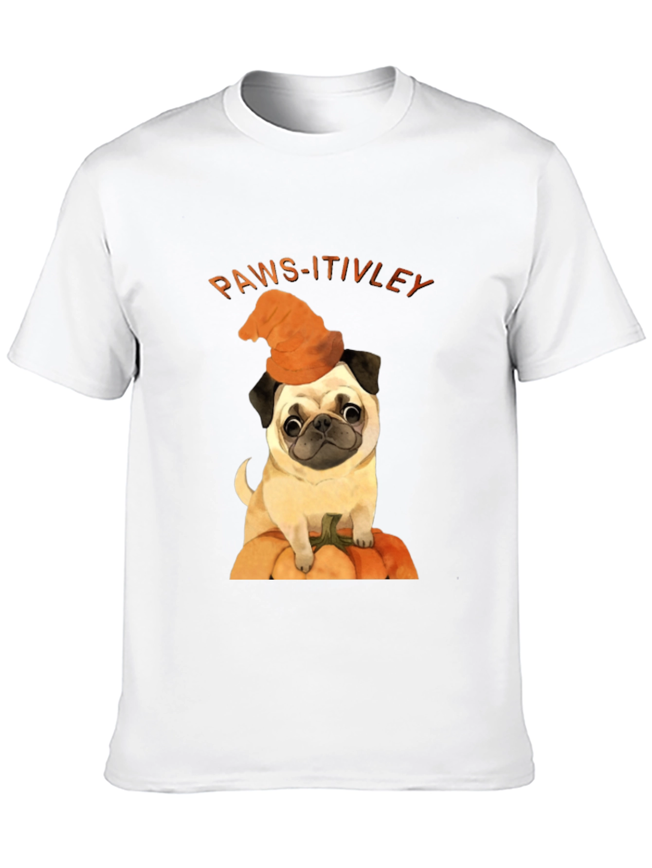 Paws-itively Halloween Pug T-Shirt