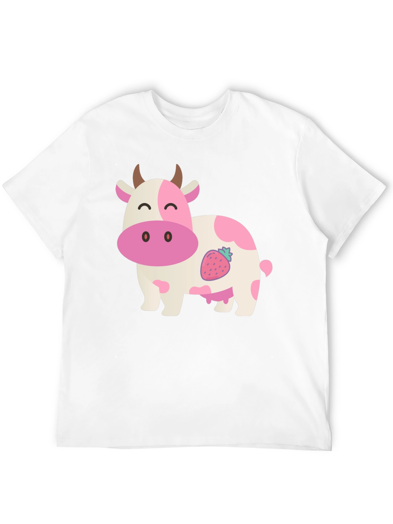 Strawberry Cow Graphic Tee - Black