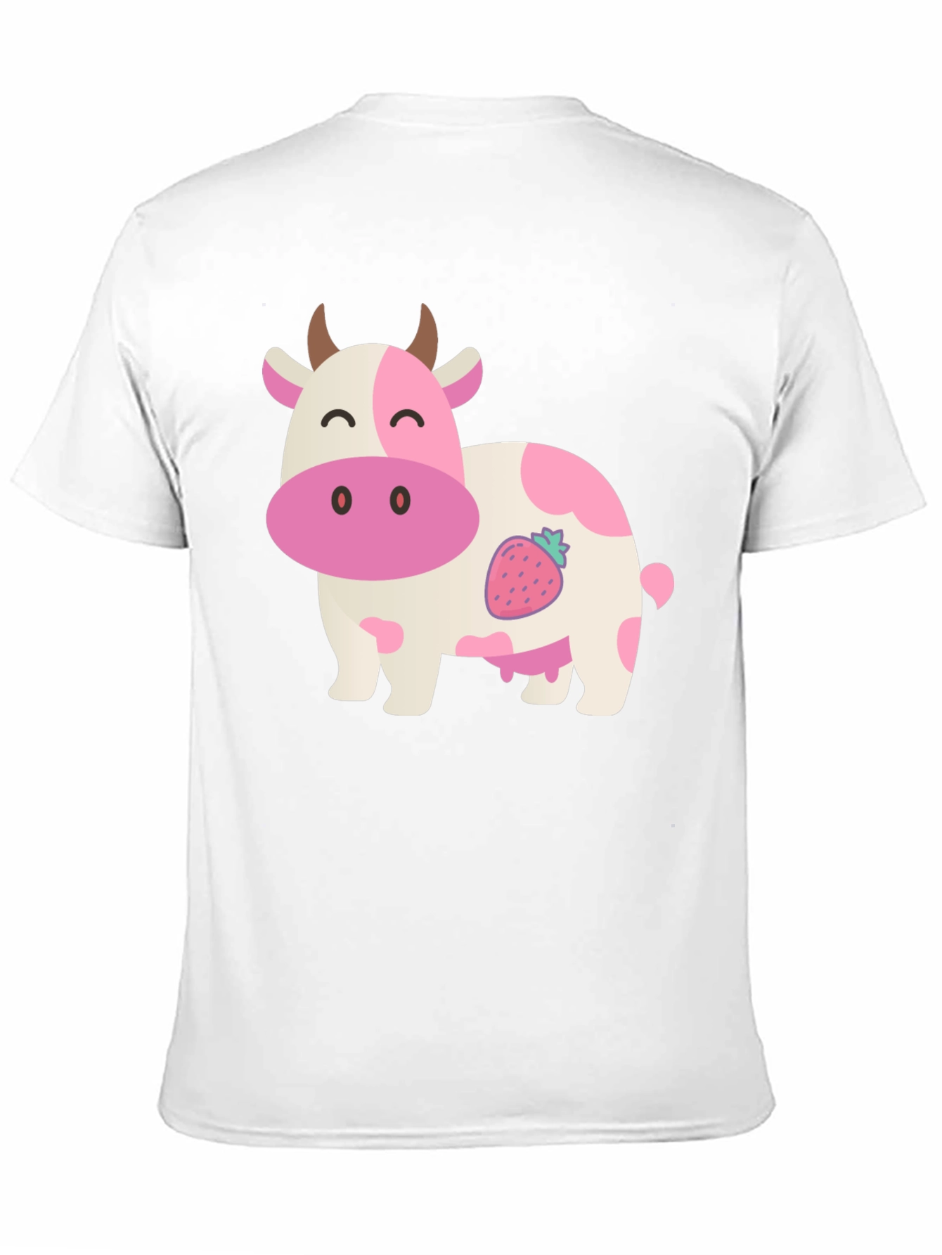 Strawberry Cow Graphic Tee - Black
