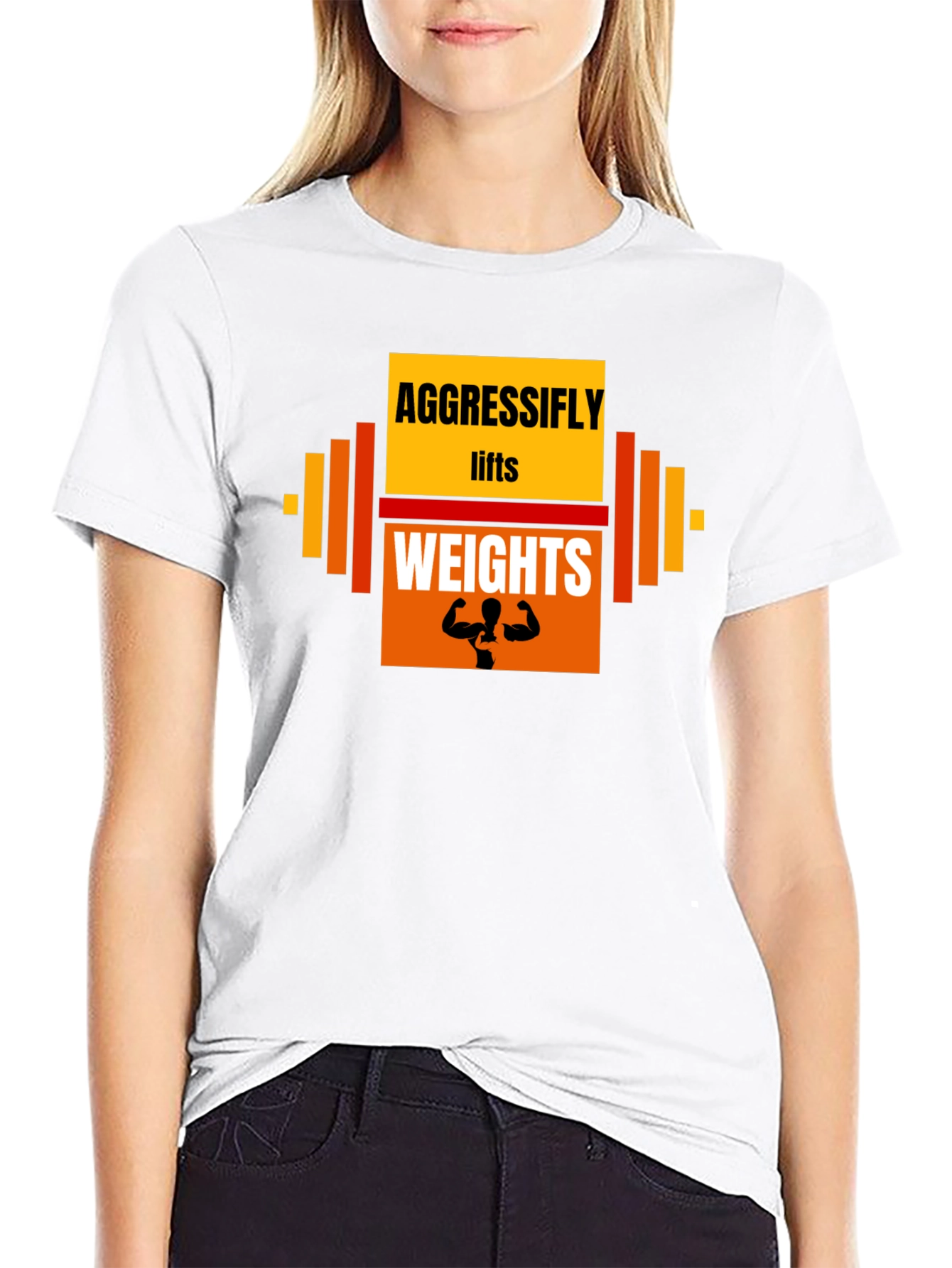 Aggressifly Lifts Weights Graphic T-Shirt
