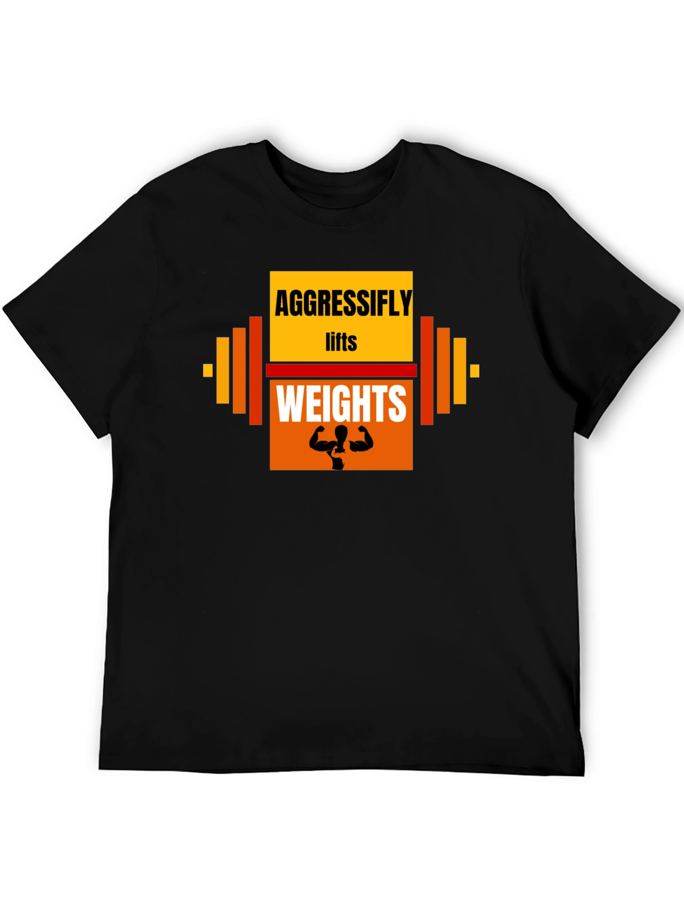 Aggressifly Lifts Weights Graphic T-Shirt