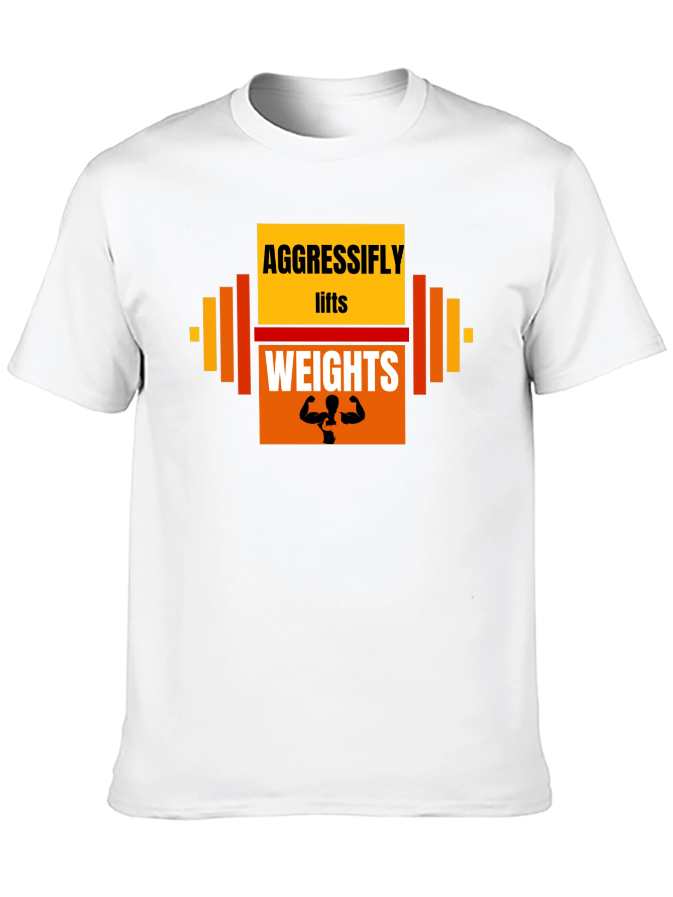 Aggressifly Lifts Weights Graphic T-Shirt