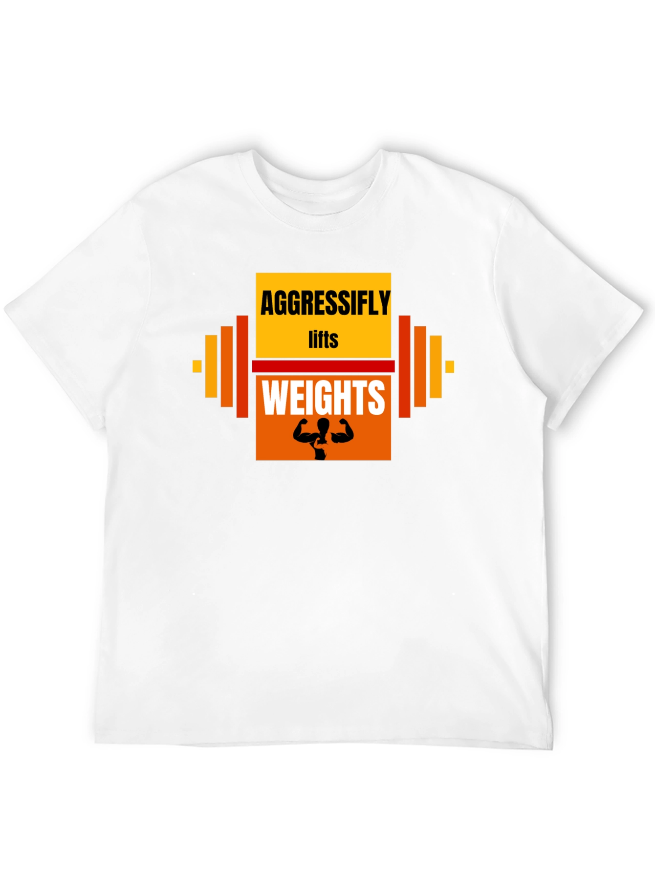 Aggressifly Lifts Weights Graphic T-Shirt