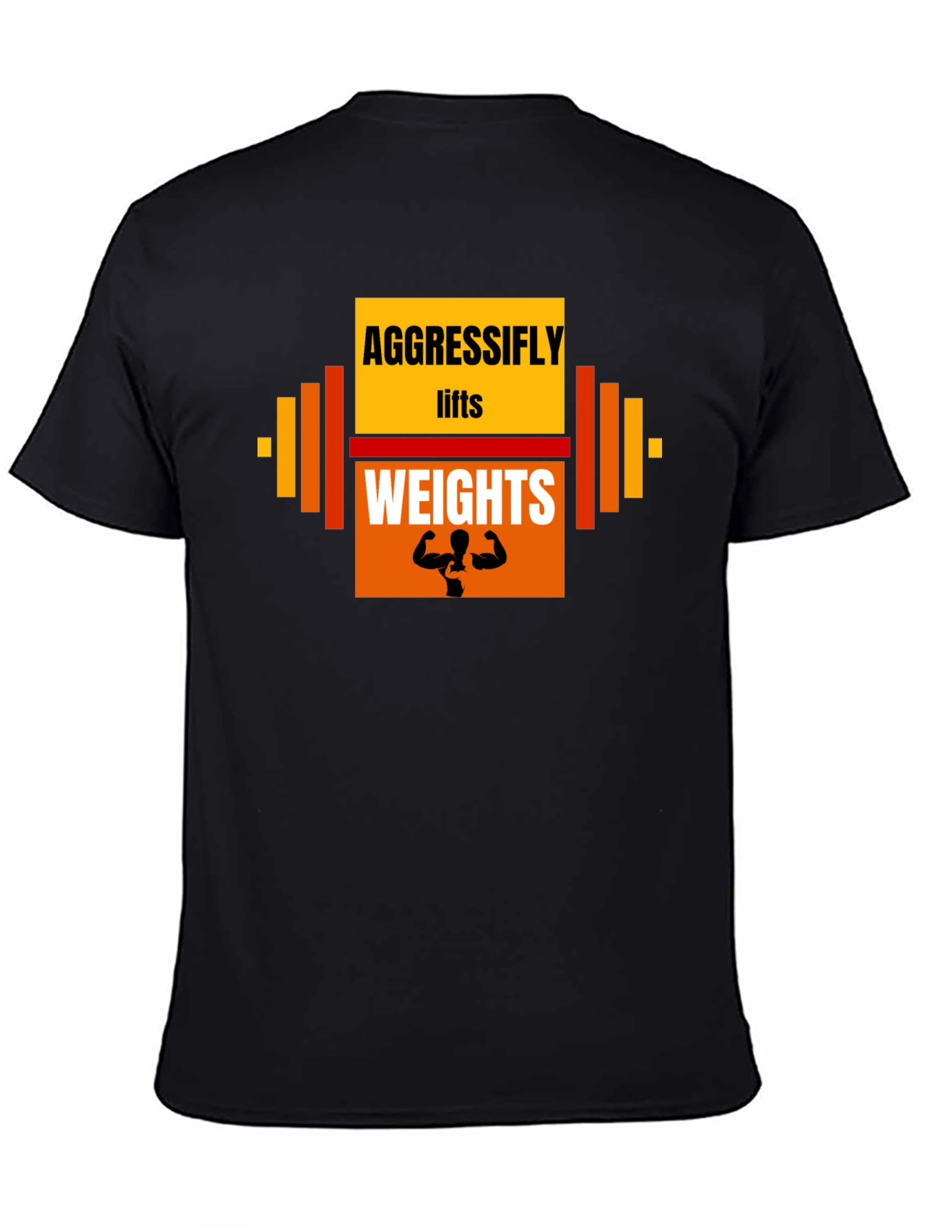 Aggressifly Lifts Weights Graphic T-Shirt