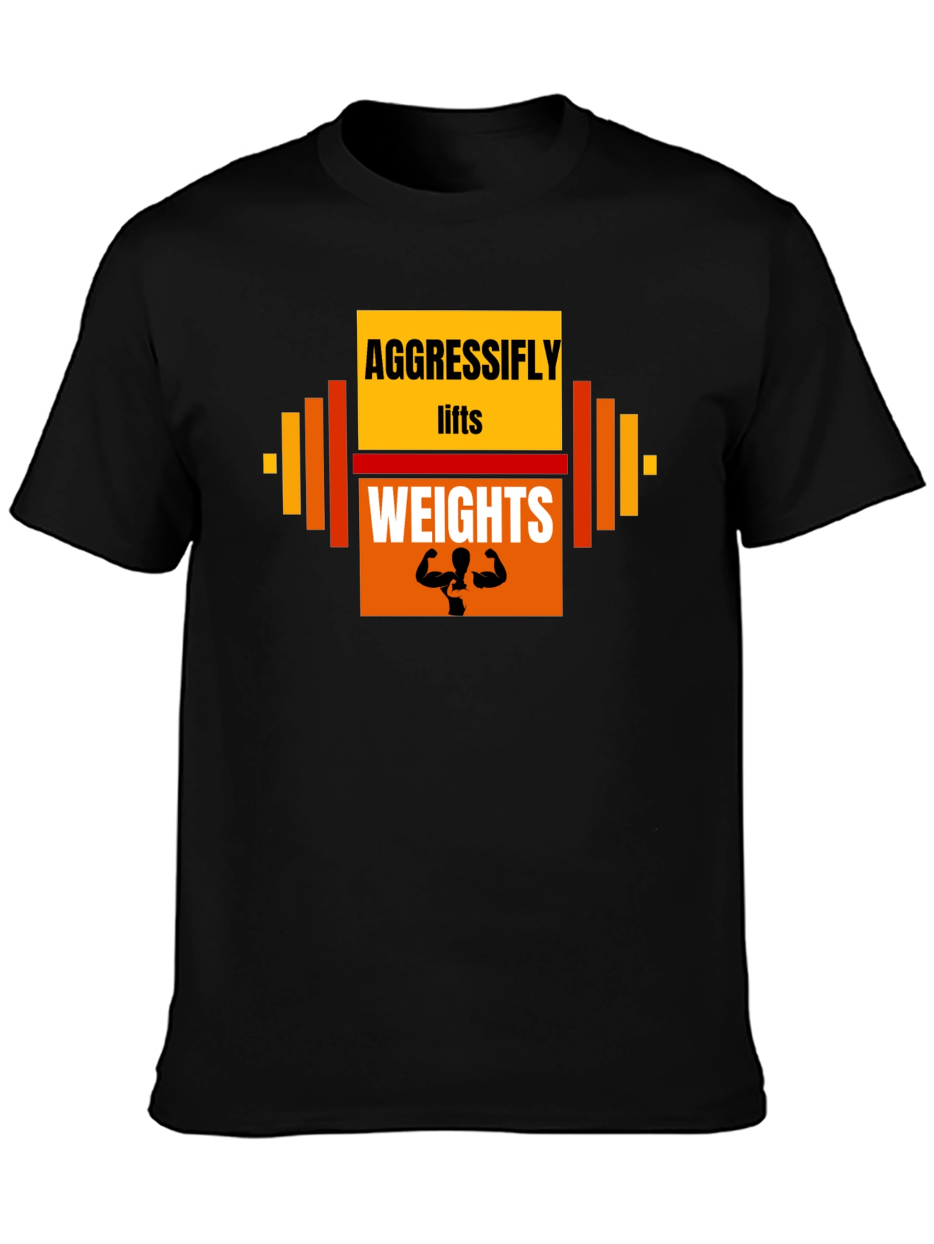 Aggressifly Lifts Weights Graphic T-Shirt