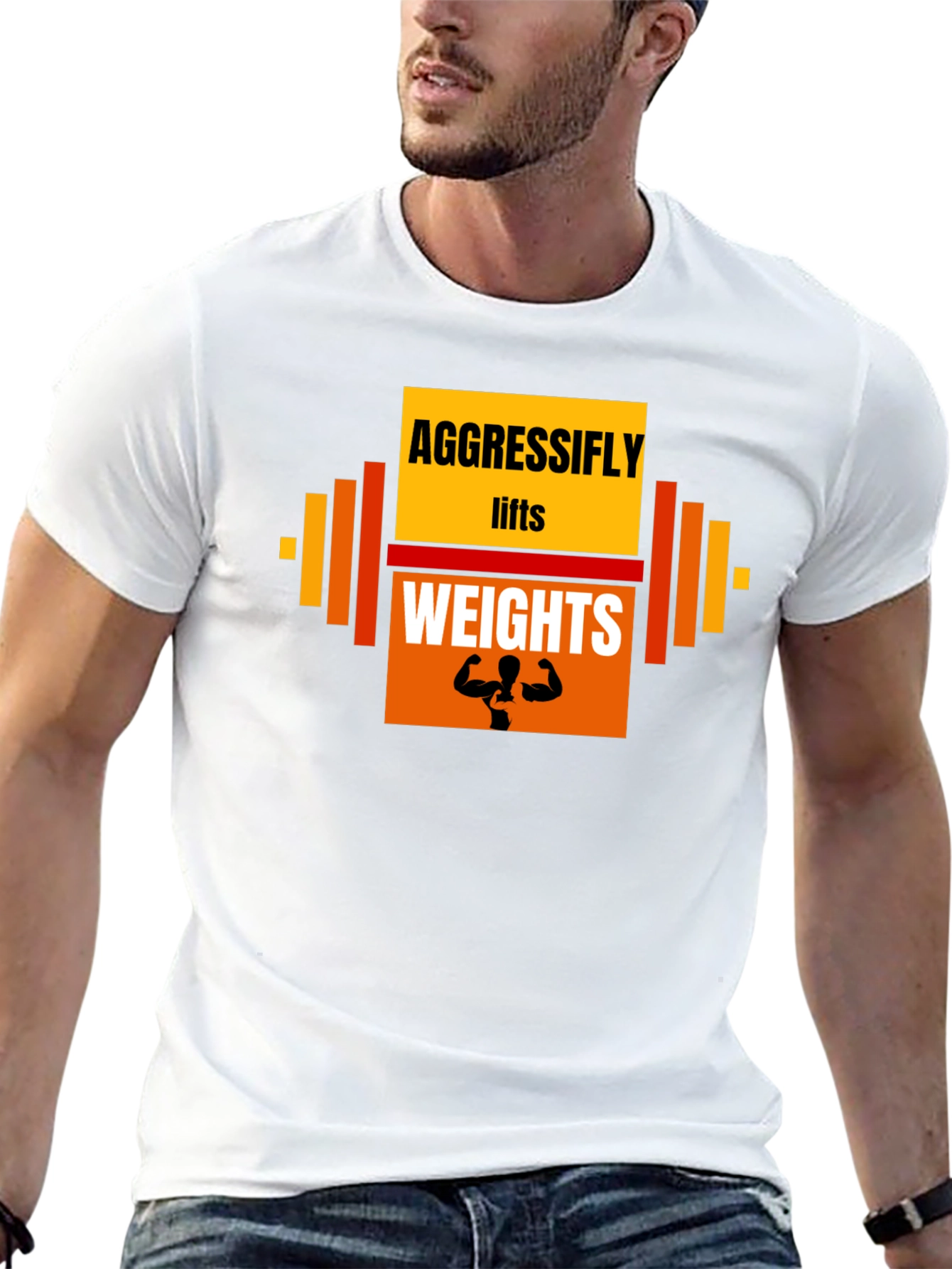 Aggressifly Lifts Weights Graphic T-Shirt
