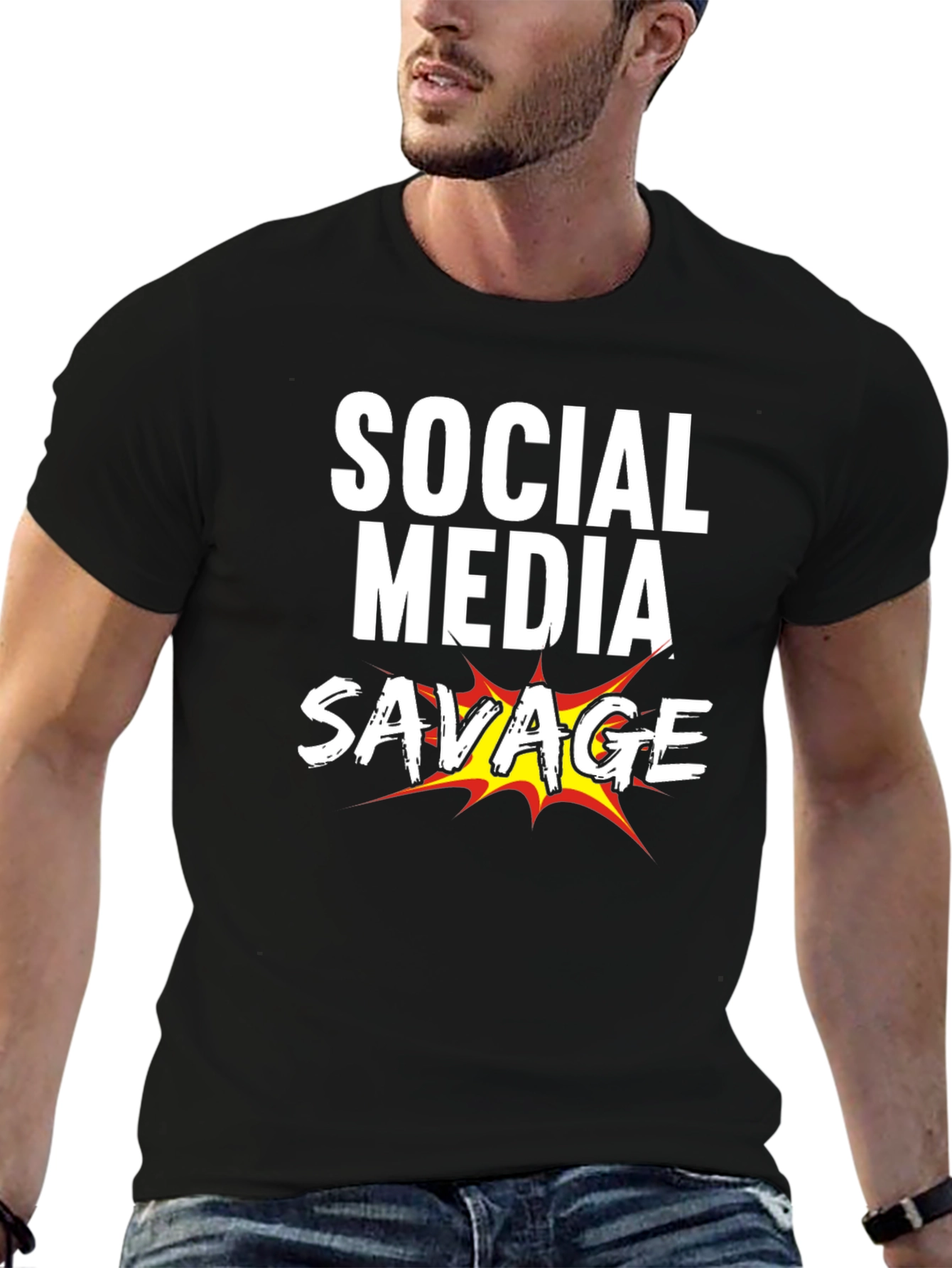 Social Media Savage Graphic T-Shirt