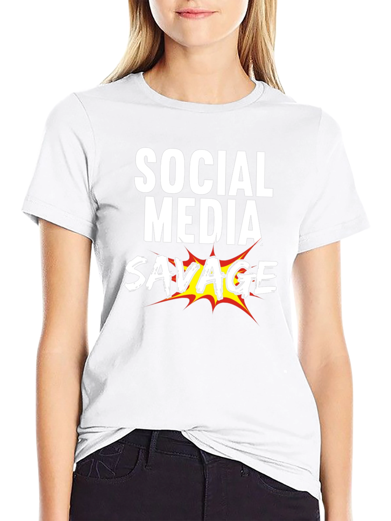 Social Media Savage Graphic T-Shirt
