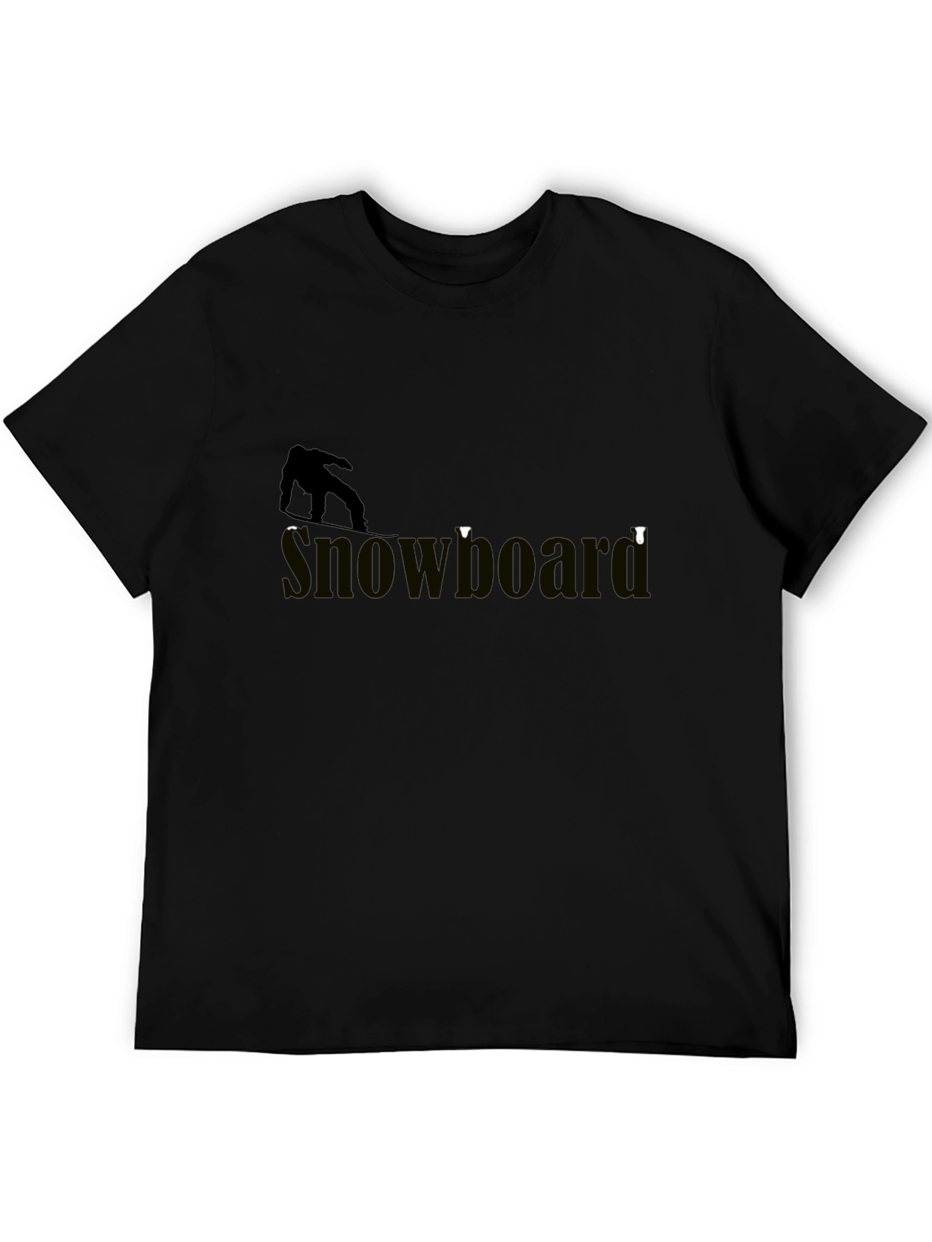 Cool Snowboarder Graphic Tee - Stylish Black T-Shirt