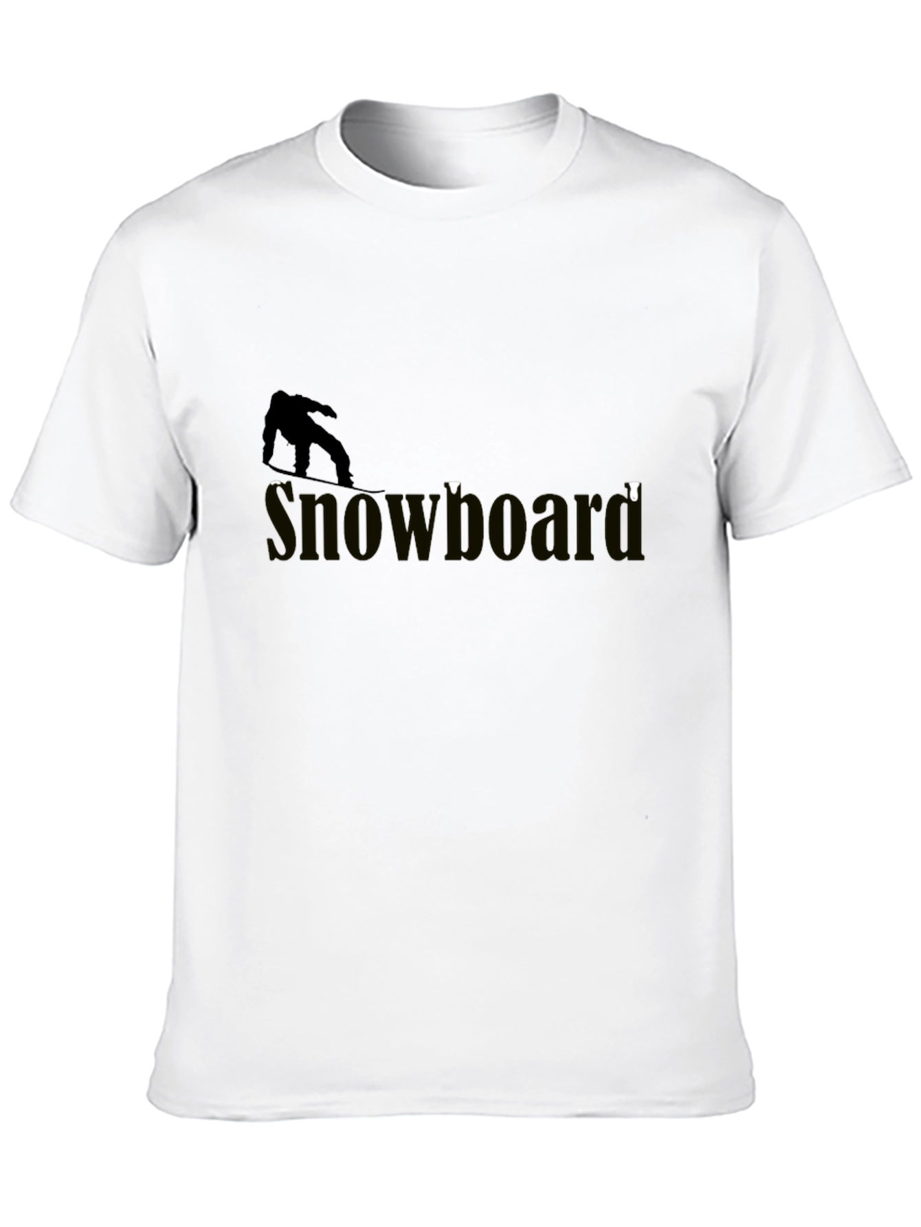 Cool Snowboarder Graphic Tee - Stylish Black T-Shirt