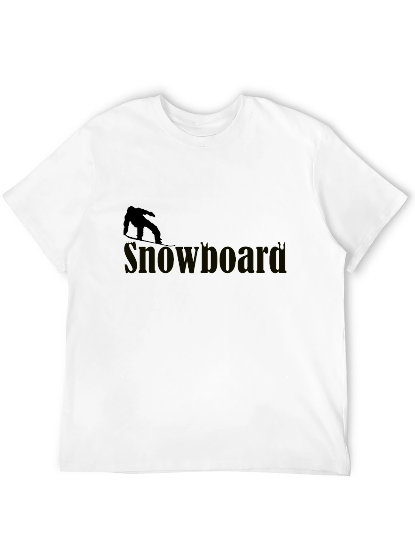 Cool Snowboarder Graphic Tee - Stylish Black T-Shirt