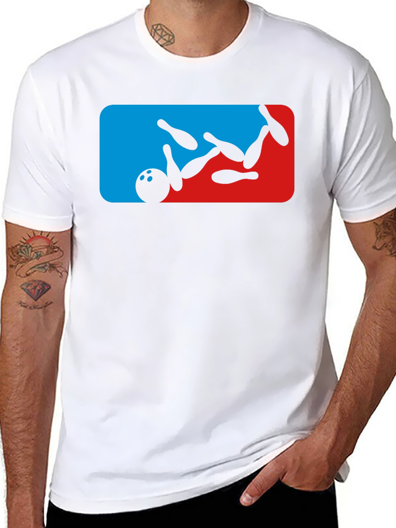 Bowling Strike Graphic Tee - Classic Cool