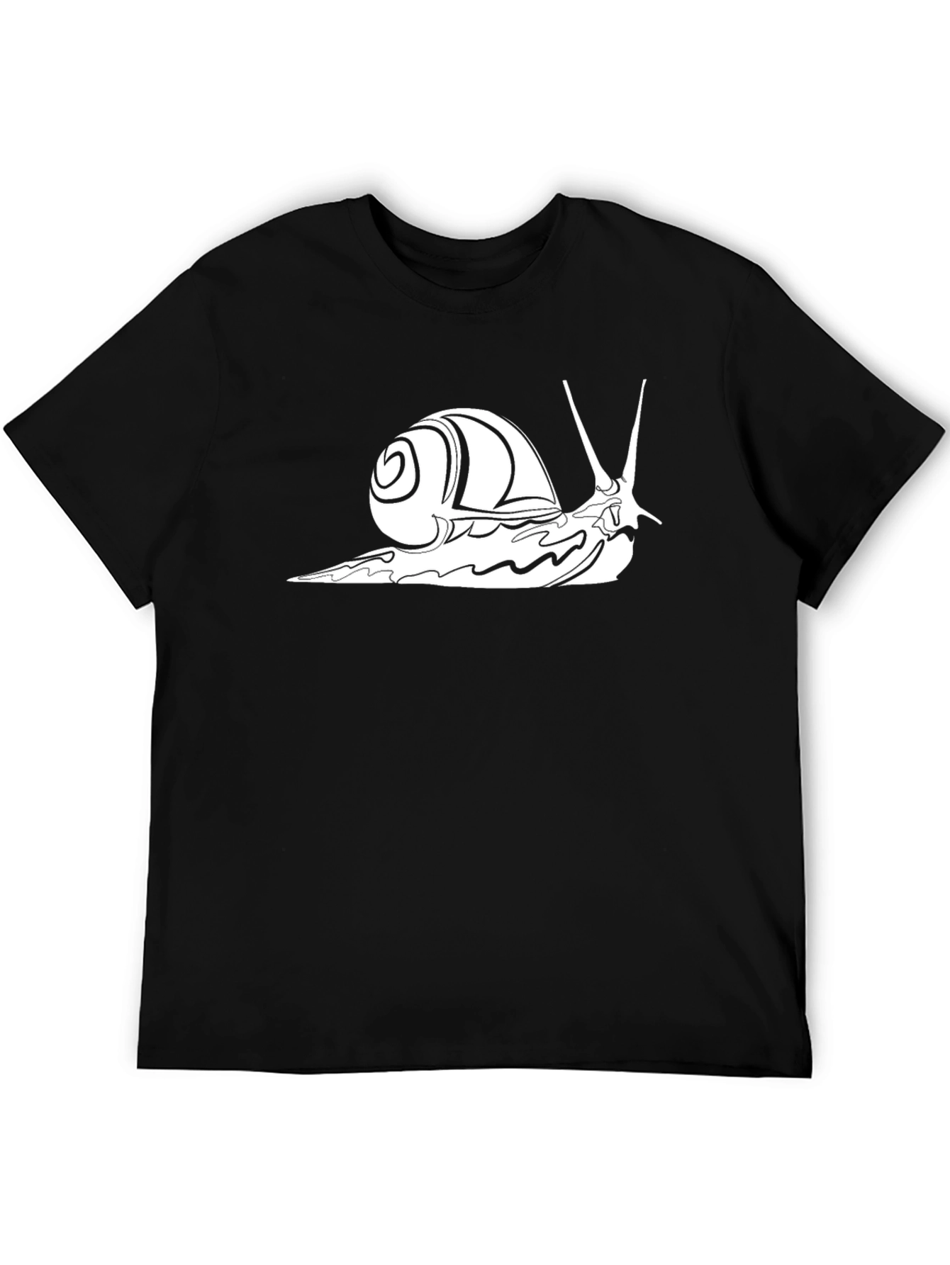 Snail Graphic Tee - Cool Black T-Shirt