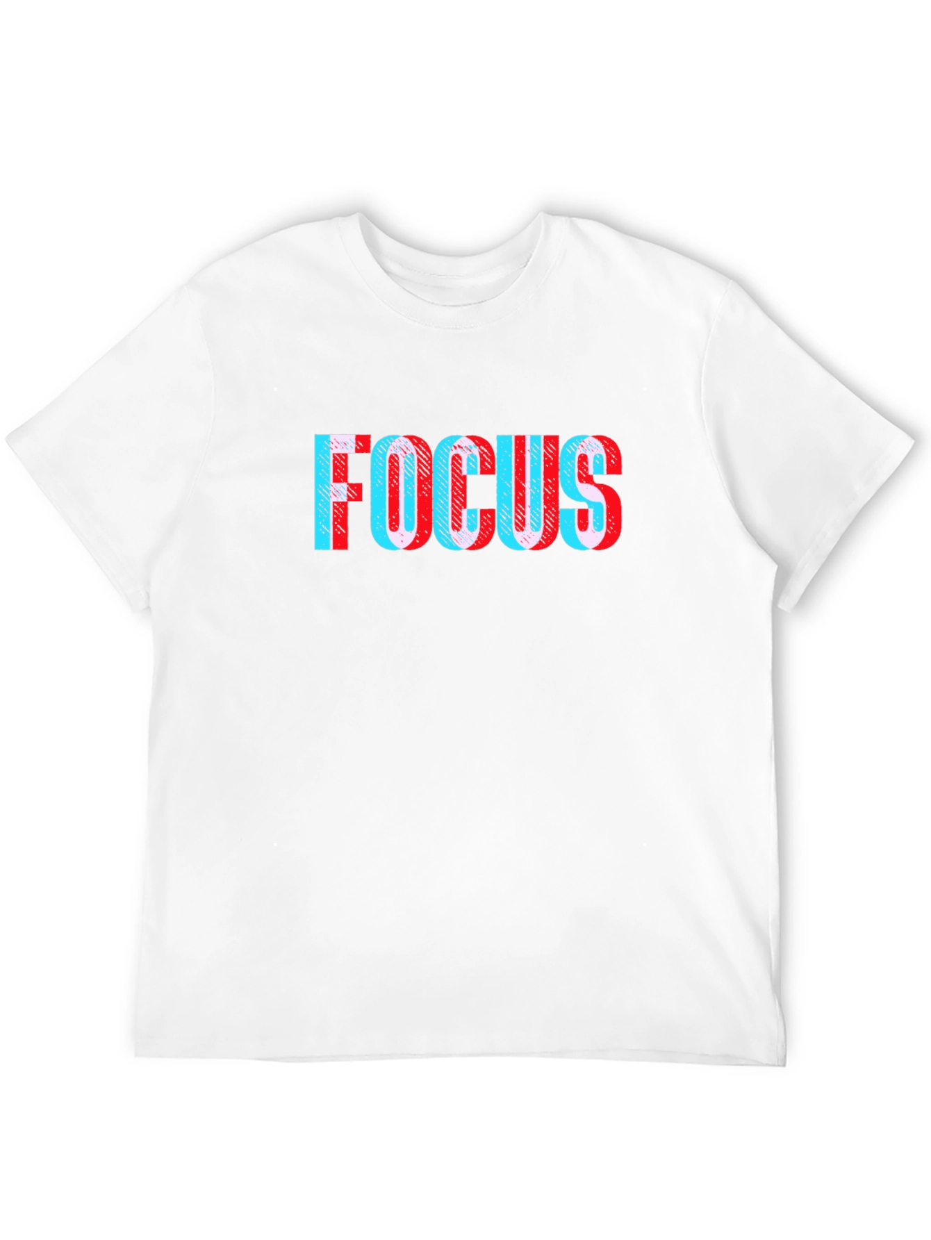 Focus Glitch Tee - Stylish Black T-Shirt