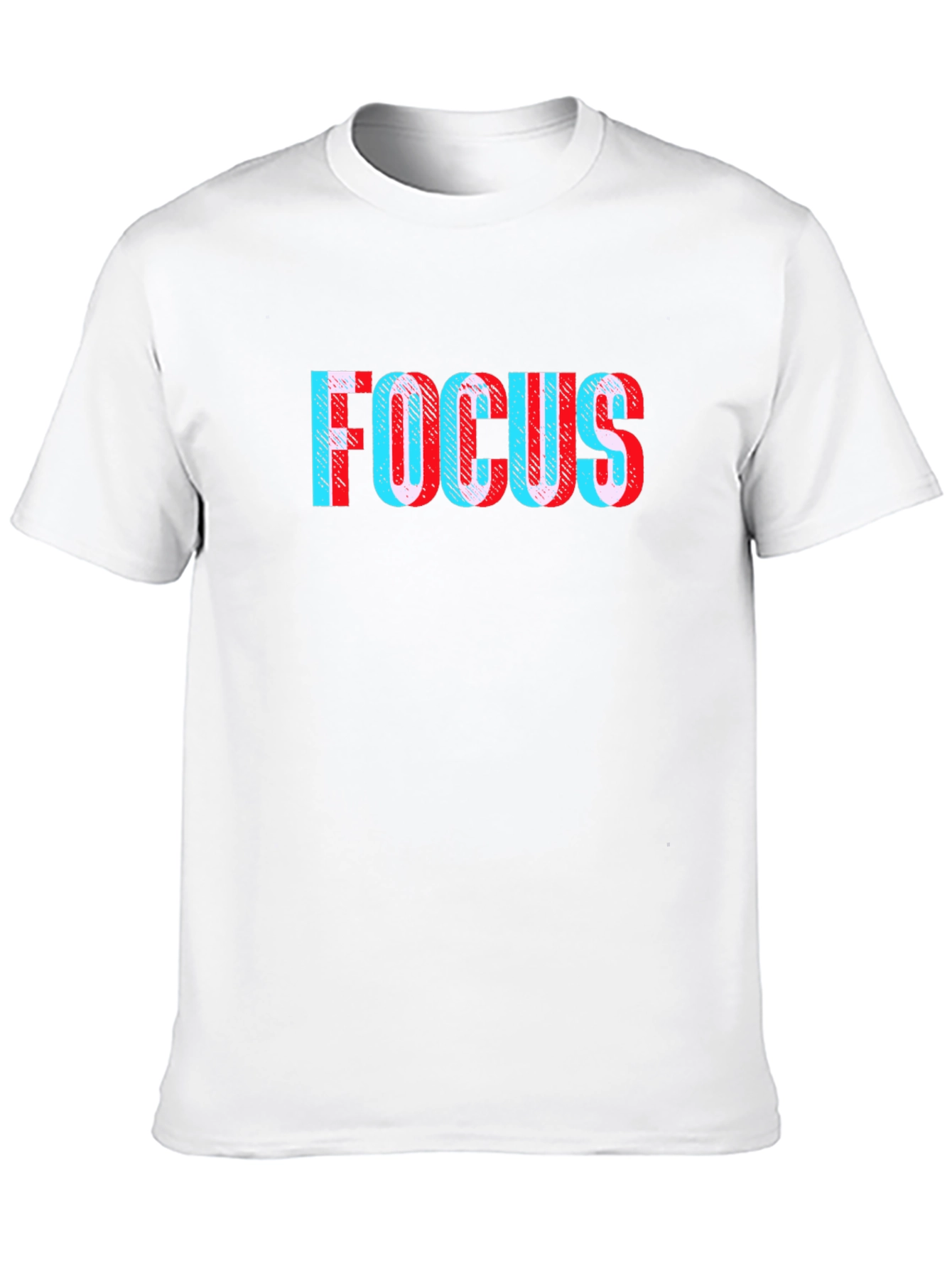 Focus Glitch Tee - Stylish Black T-Shirt