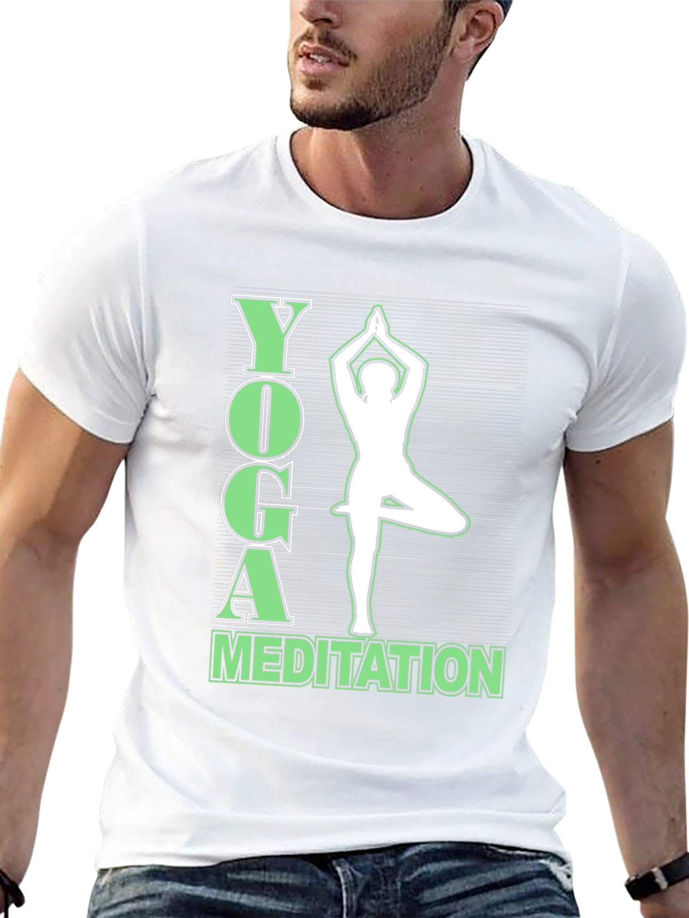 Yoga Meditation Graphic Tee Shirt