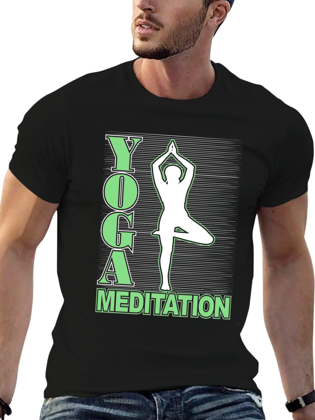 Yoga Meditation Graphic Tee Shirt