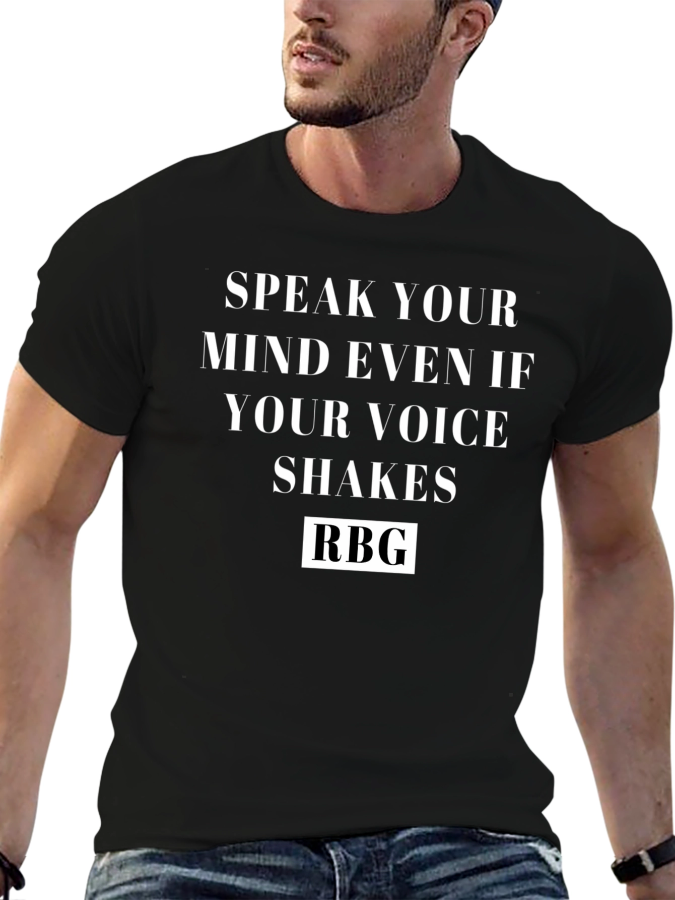 Speak Your Mind RBG Black T-Shirt