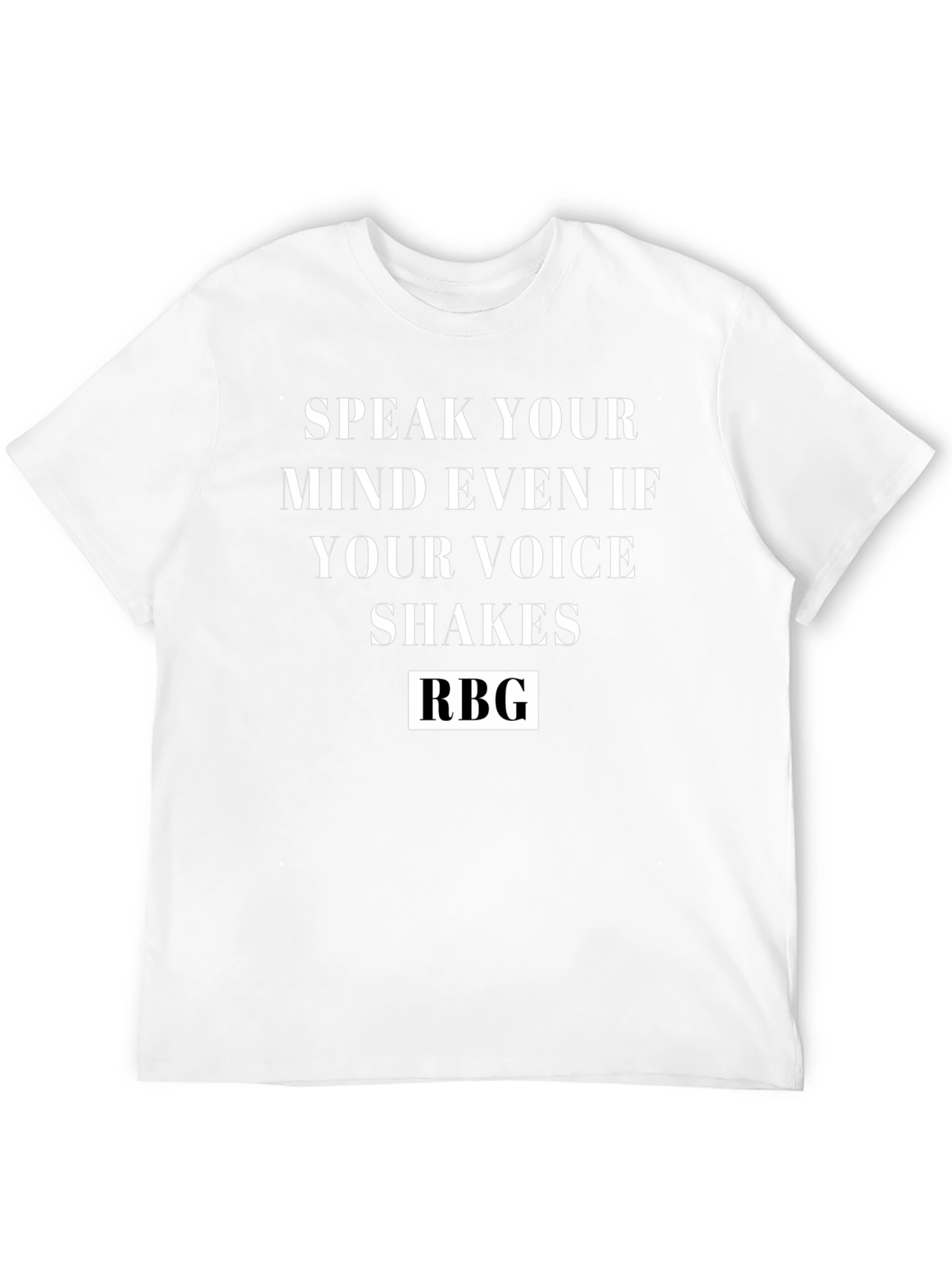 Speak Your Mind RBG Black T-Shirt