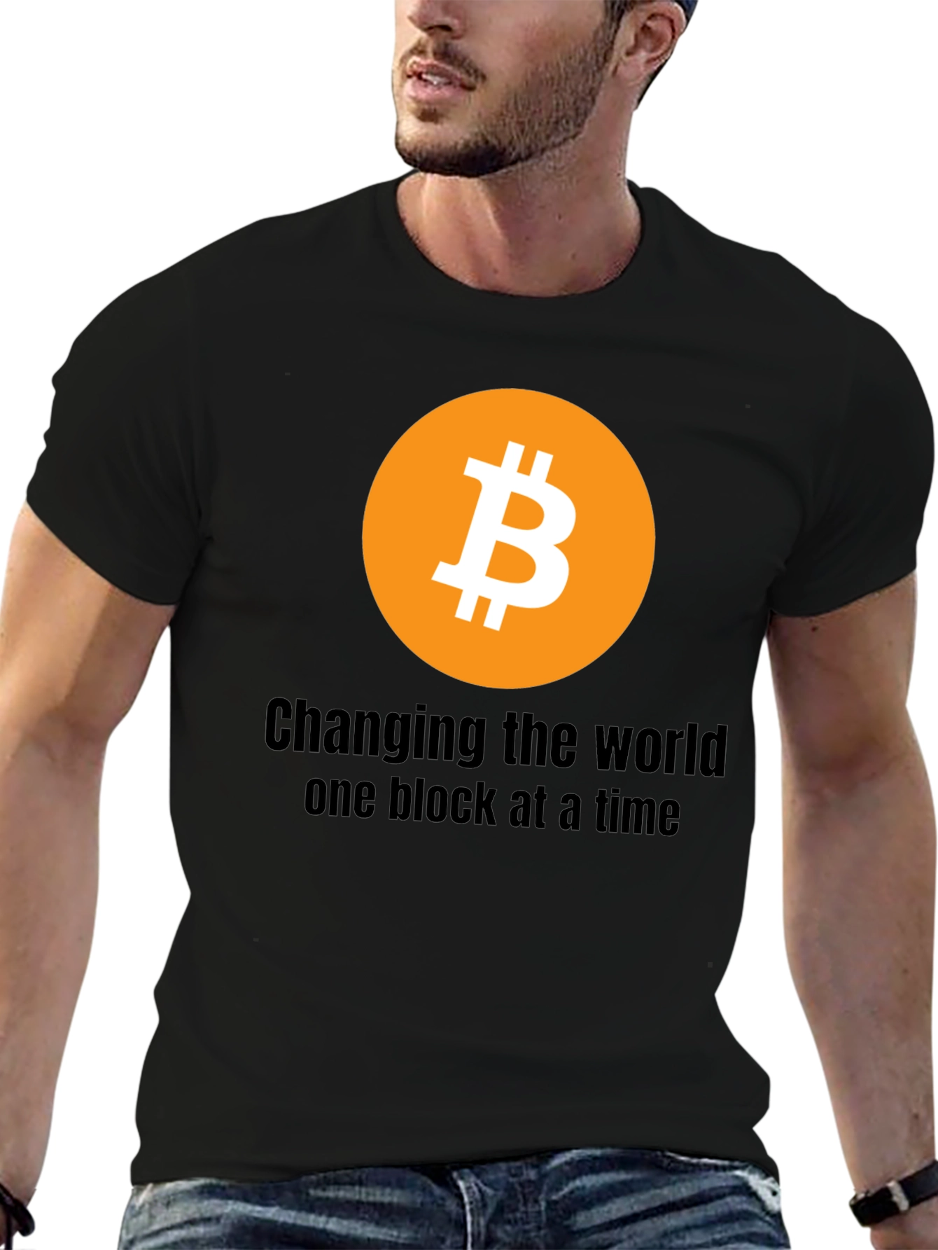 Bitcoin Crypto T-Shirt: Changing the World