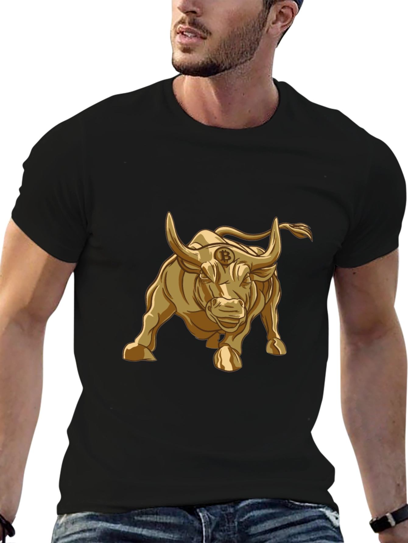 Bitcoin Bull T-Shirt - Crypto Currency Graphic Tee