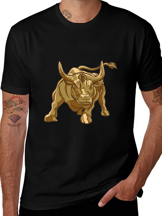 Bitcoin Bull T-Shirt - Crypto Currency Graphic Tee