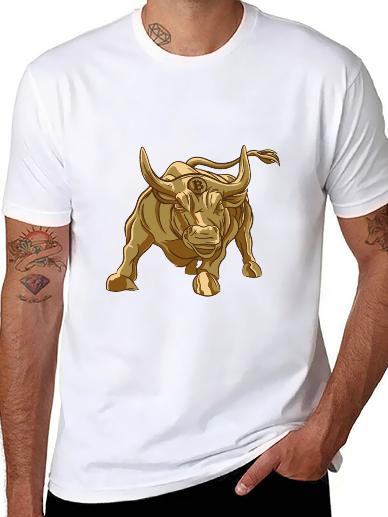 Bitcoin Bull T-Shirt - Crypto Currency Graphic Tee