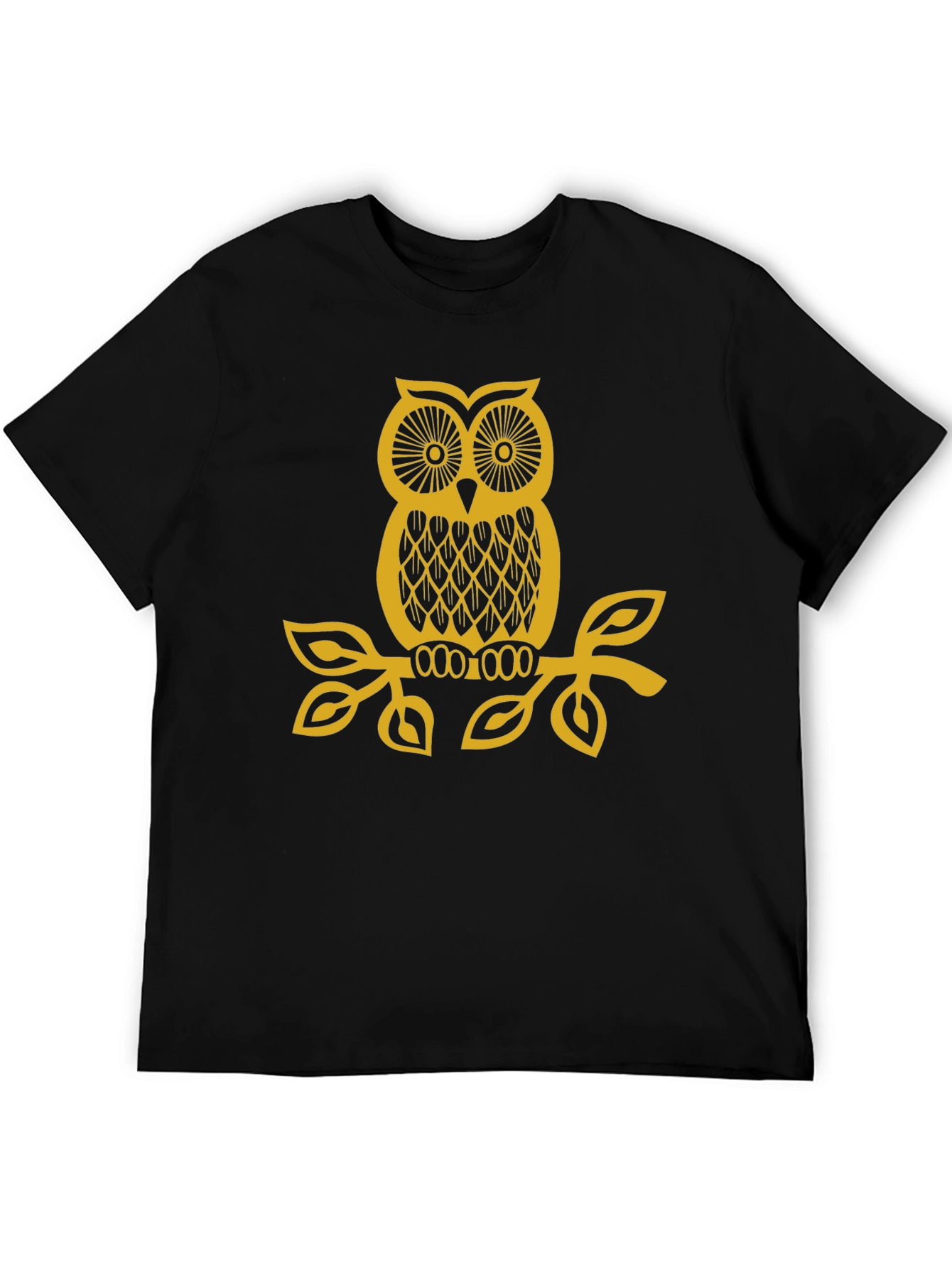 Owl Graphic Black T-Shirt
