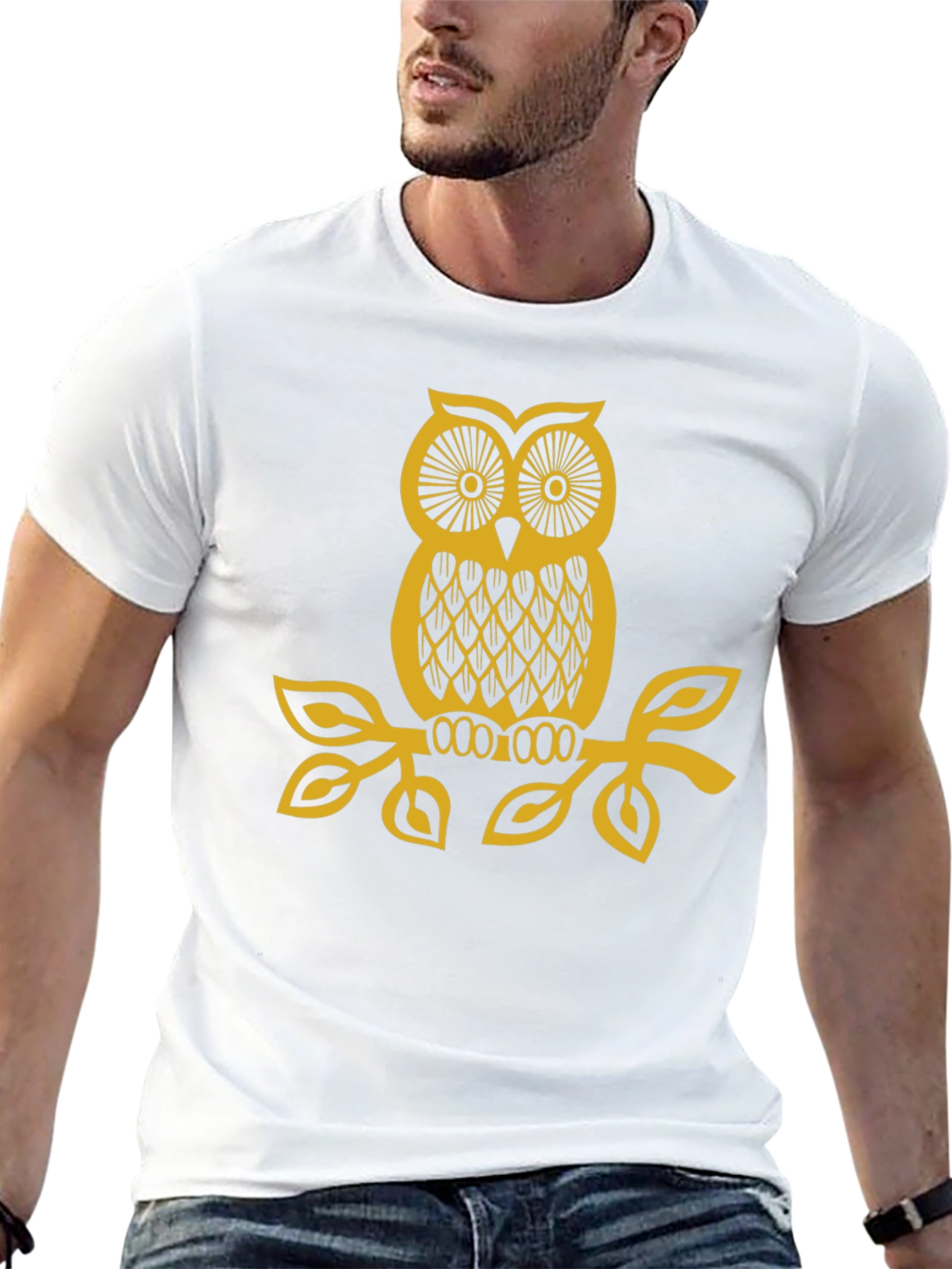 Owl Graphic Black T-Shirt