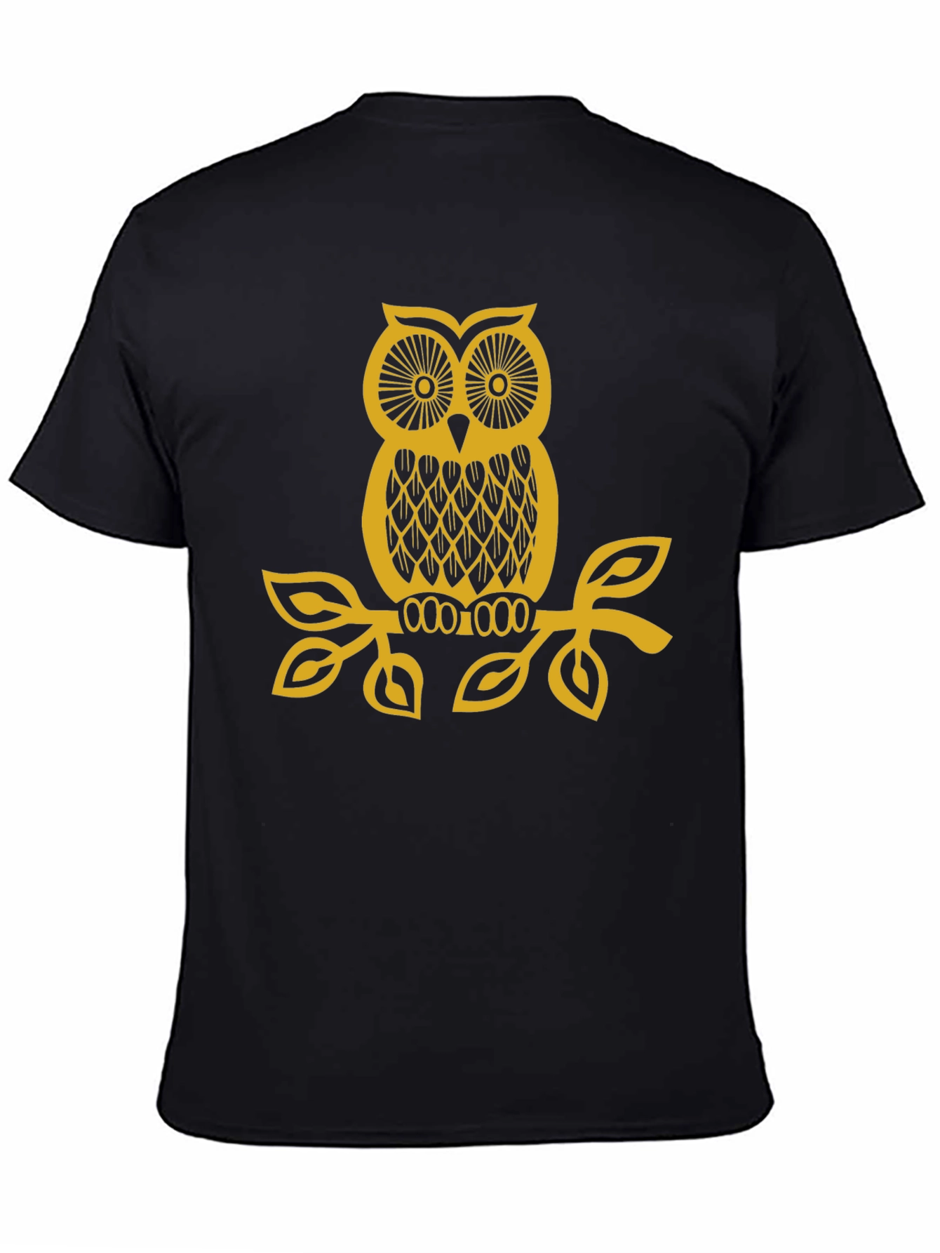 Owl Graphic Black T-Shirt