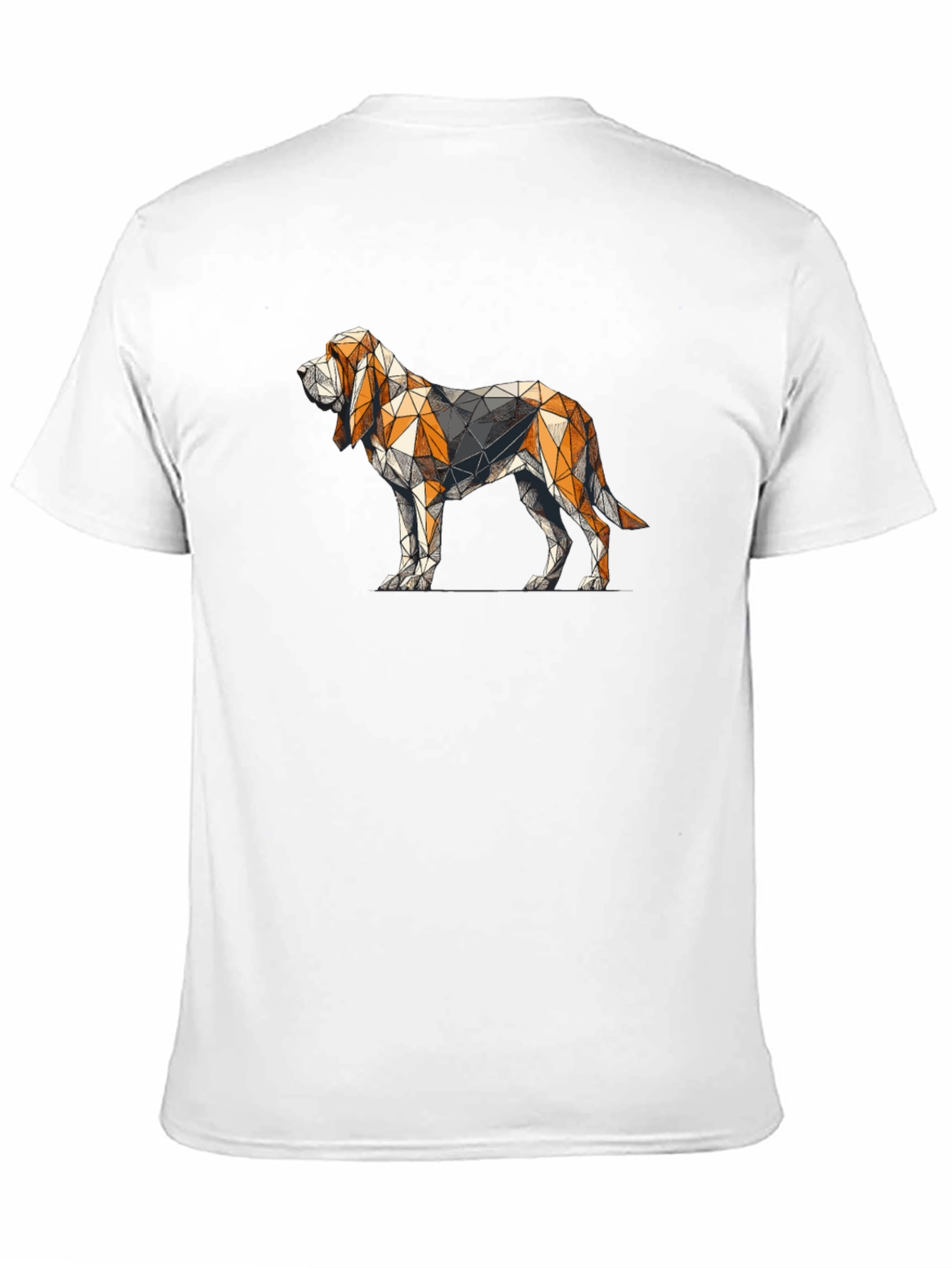 Geometric Dog Graphic Tee - Modern Hound Design