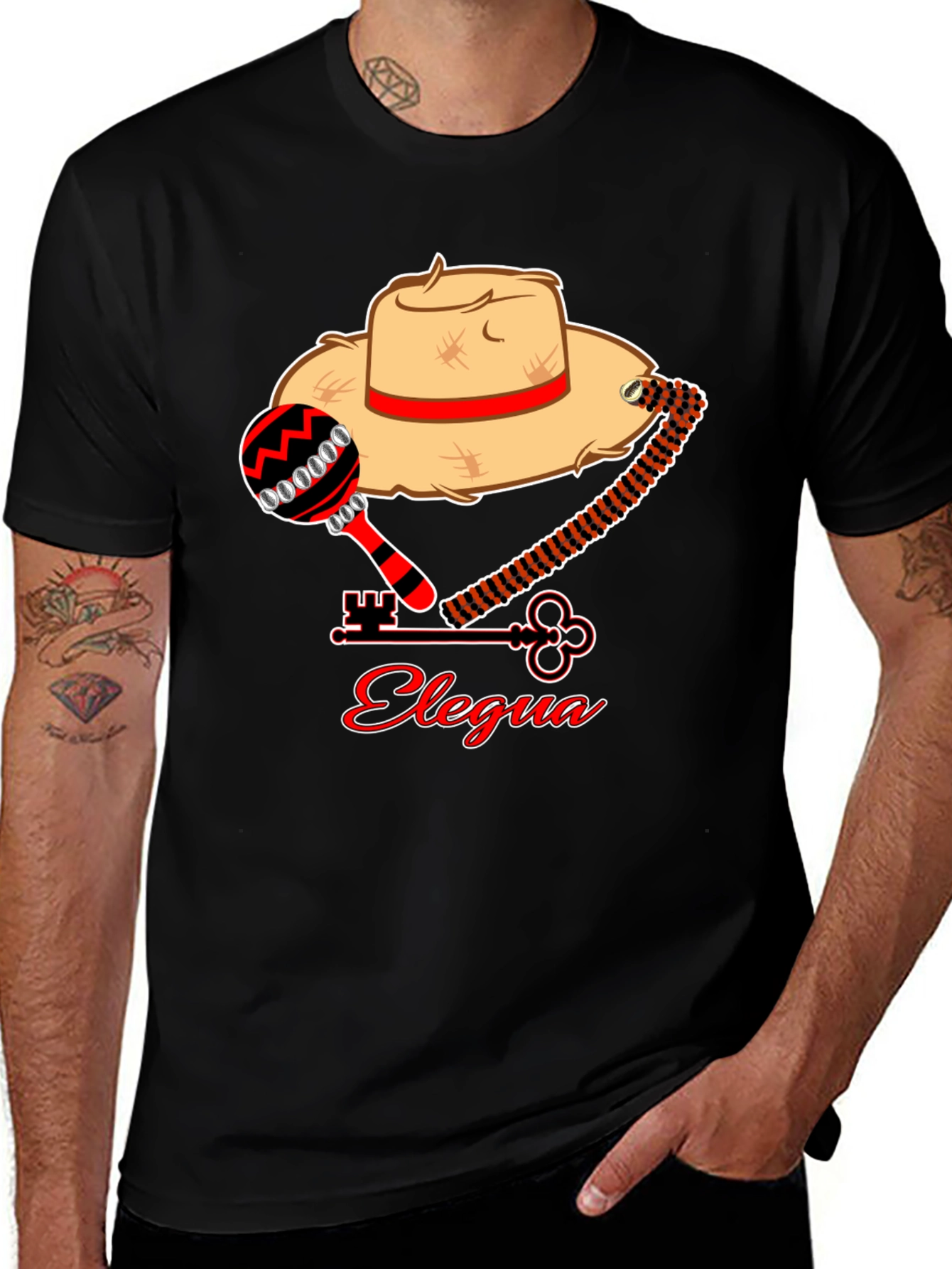 Elegua T-Shirt - Afro-Cuban Orisha Design