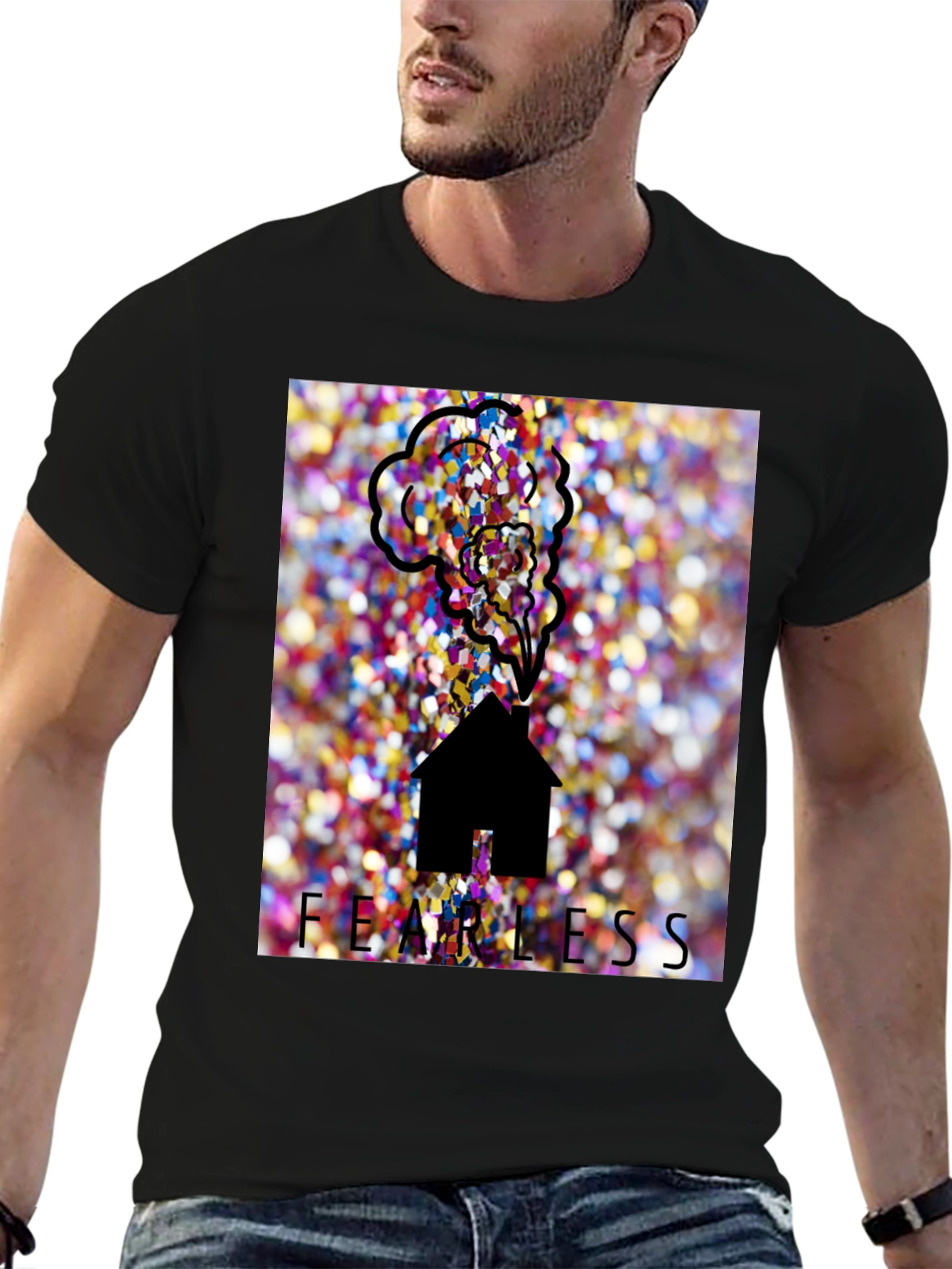 Fearless House Graphic Tee - Unique Design