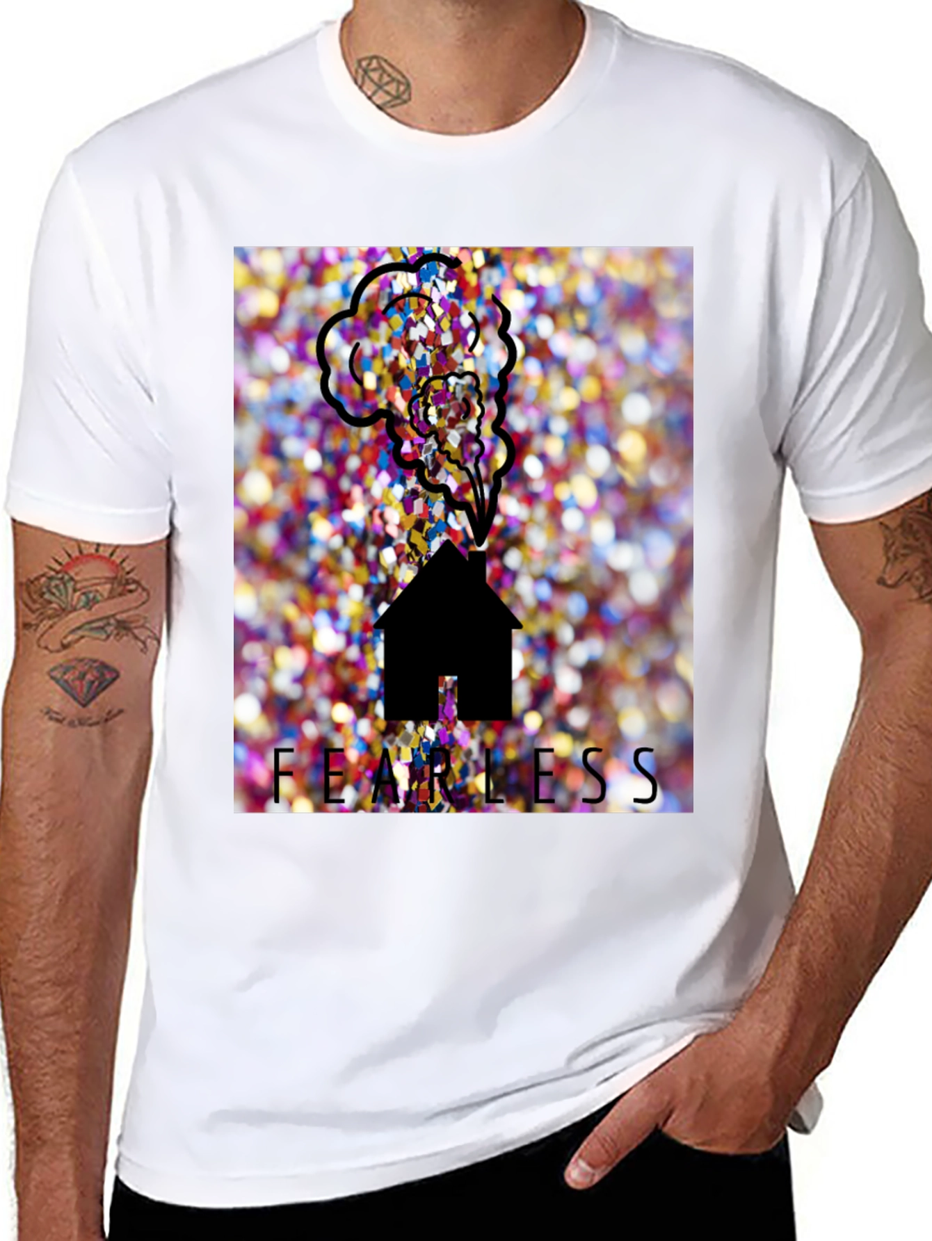 Fearless House Graphic Tee - Unique Design