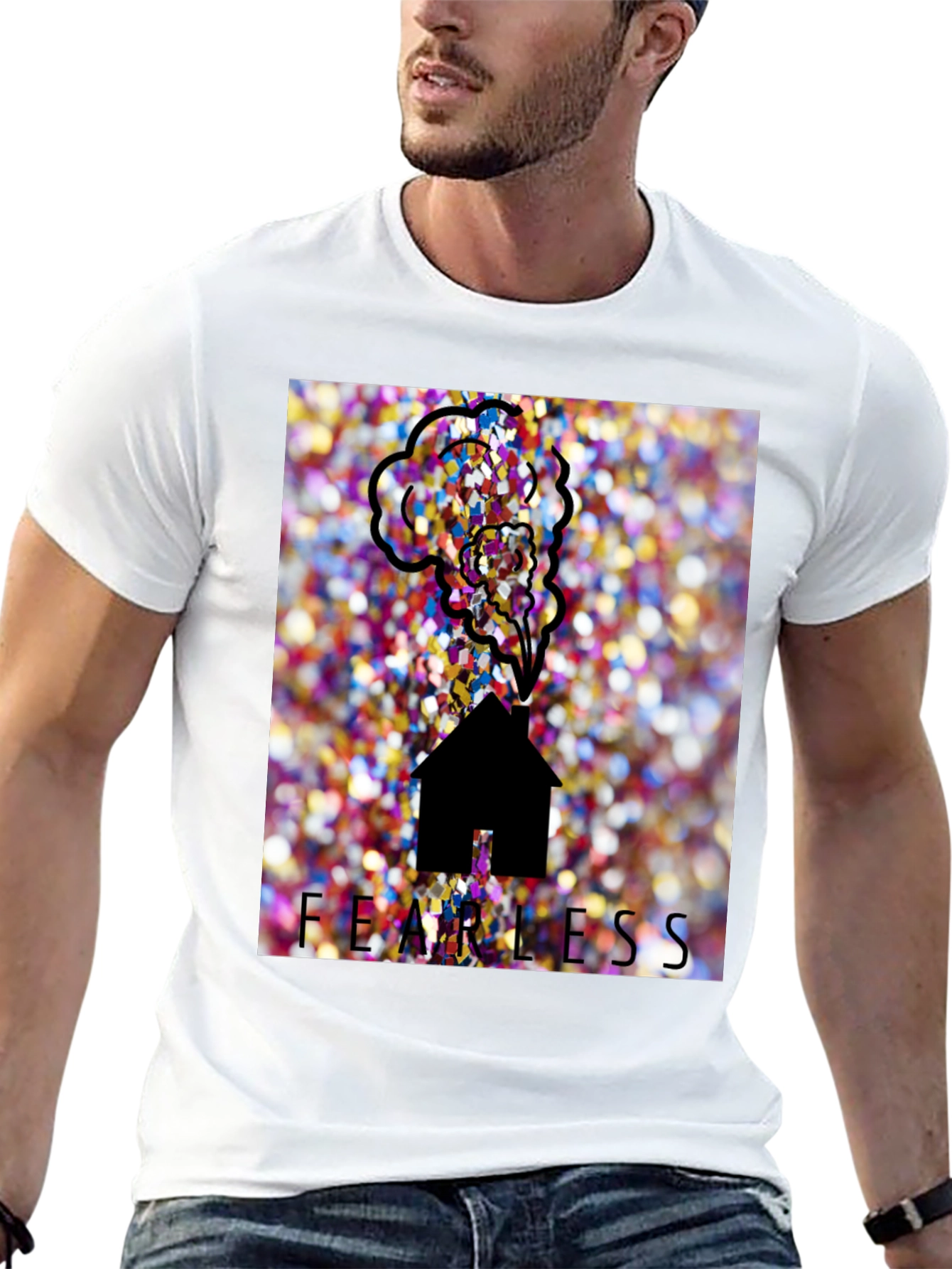 Fearless House Graphic Tee - Unique Design