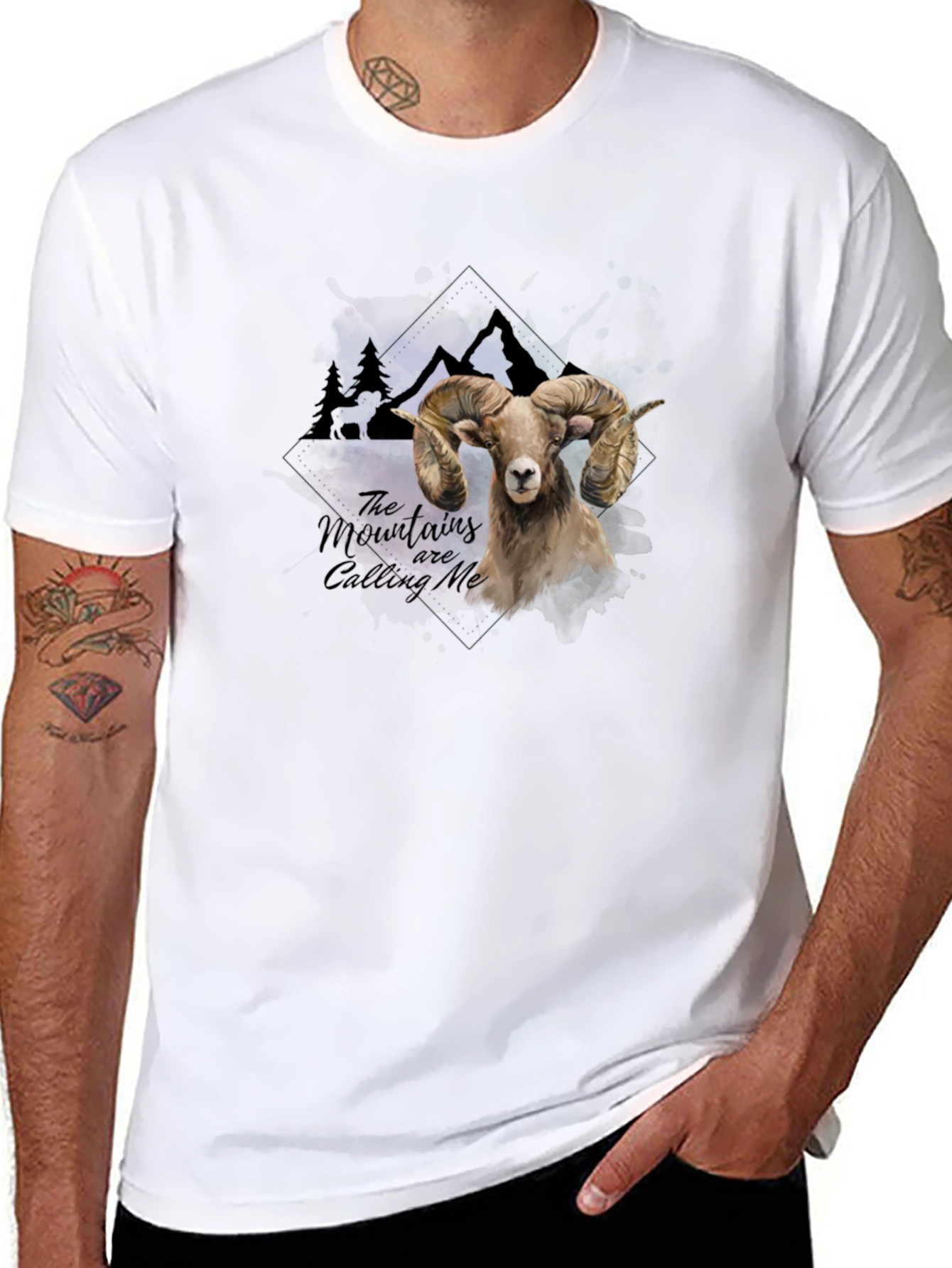 Mountains are Calling Me Ram Graphic Tee