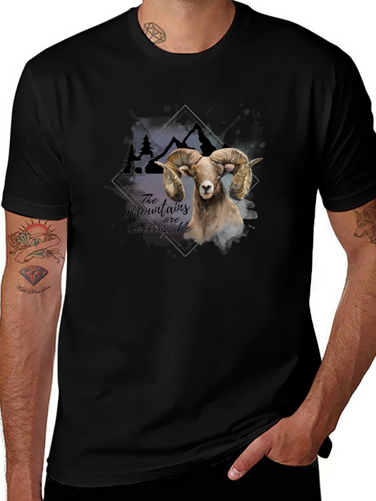 Mountains are Calling Me Ram Graphic Tee