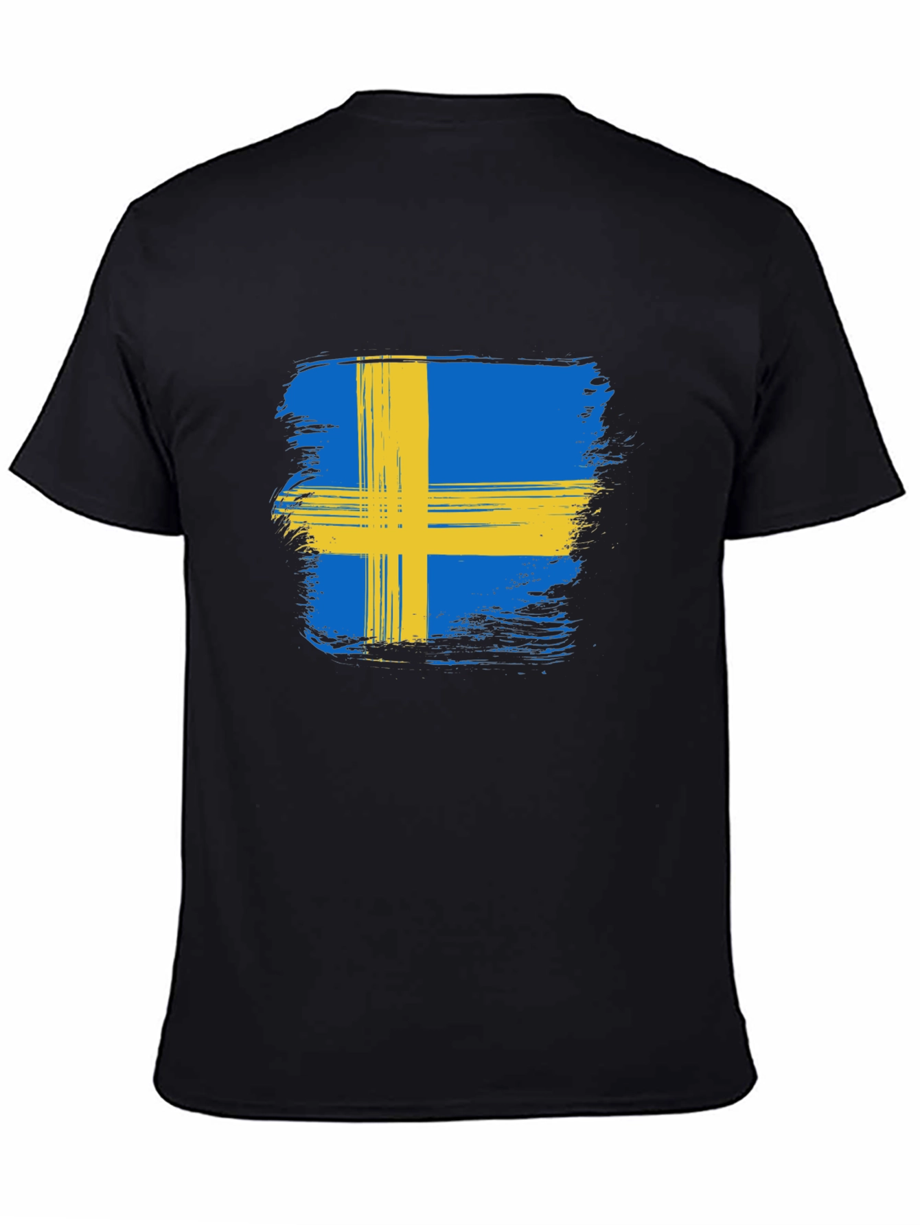 Sweden Flag T-Shirt - Black Graphic Tee