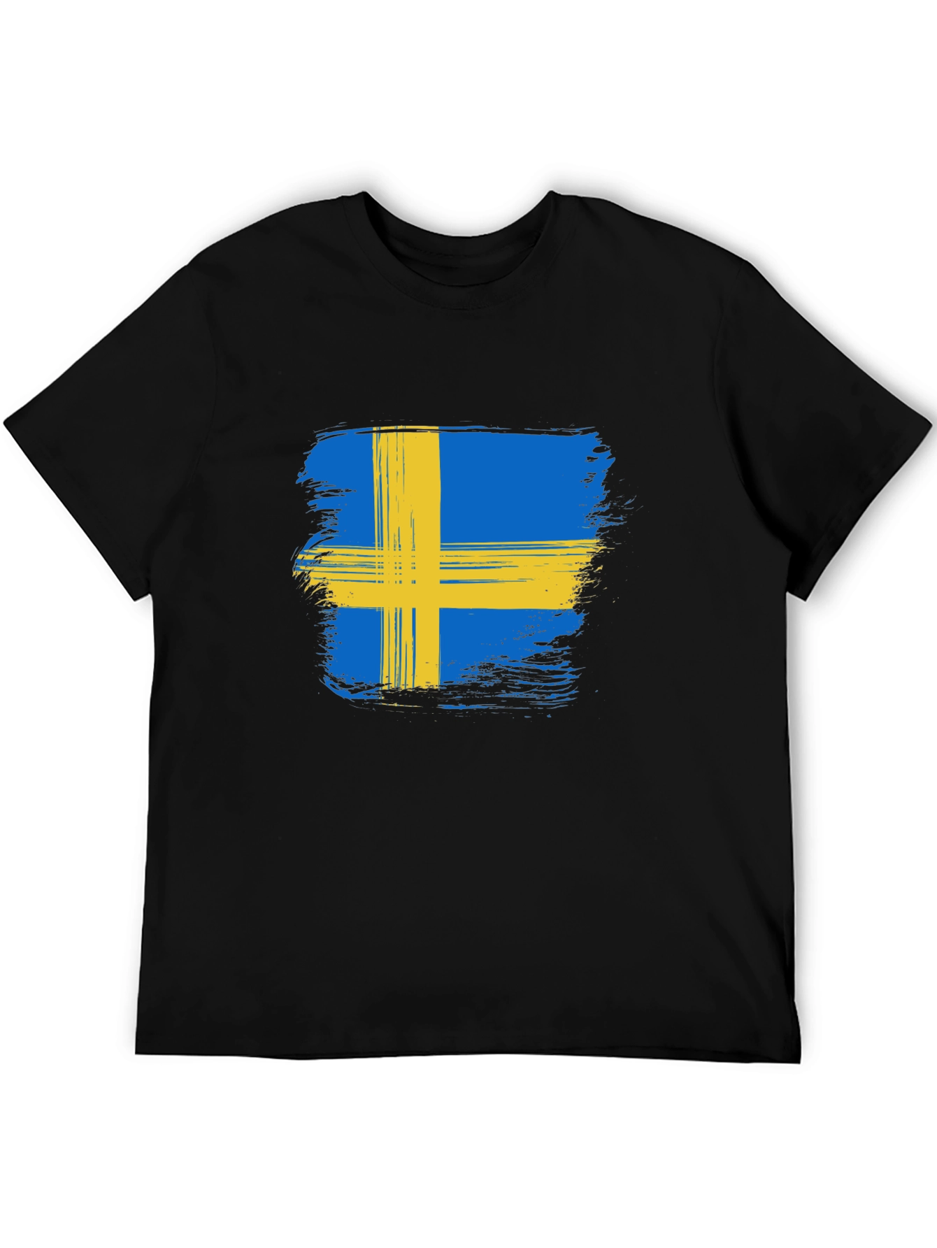 Sweden Flag T-Shirt - Black Graphic Tee
