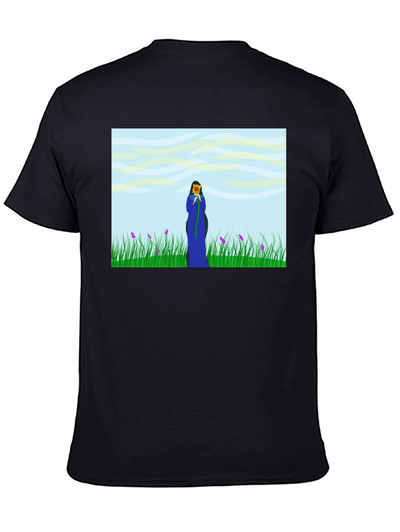 Nature Lovers T-Shirt: Sunflower Field Design