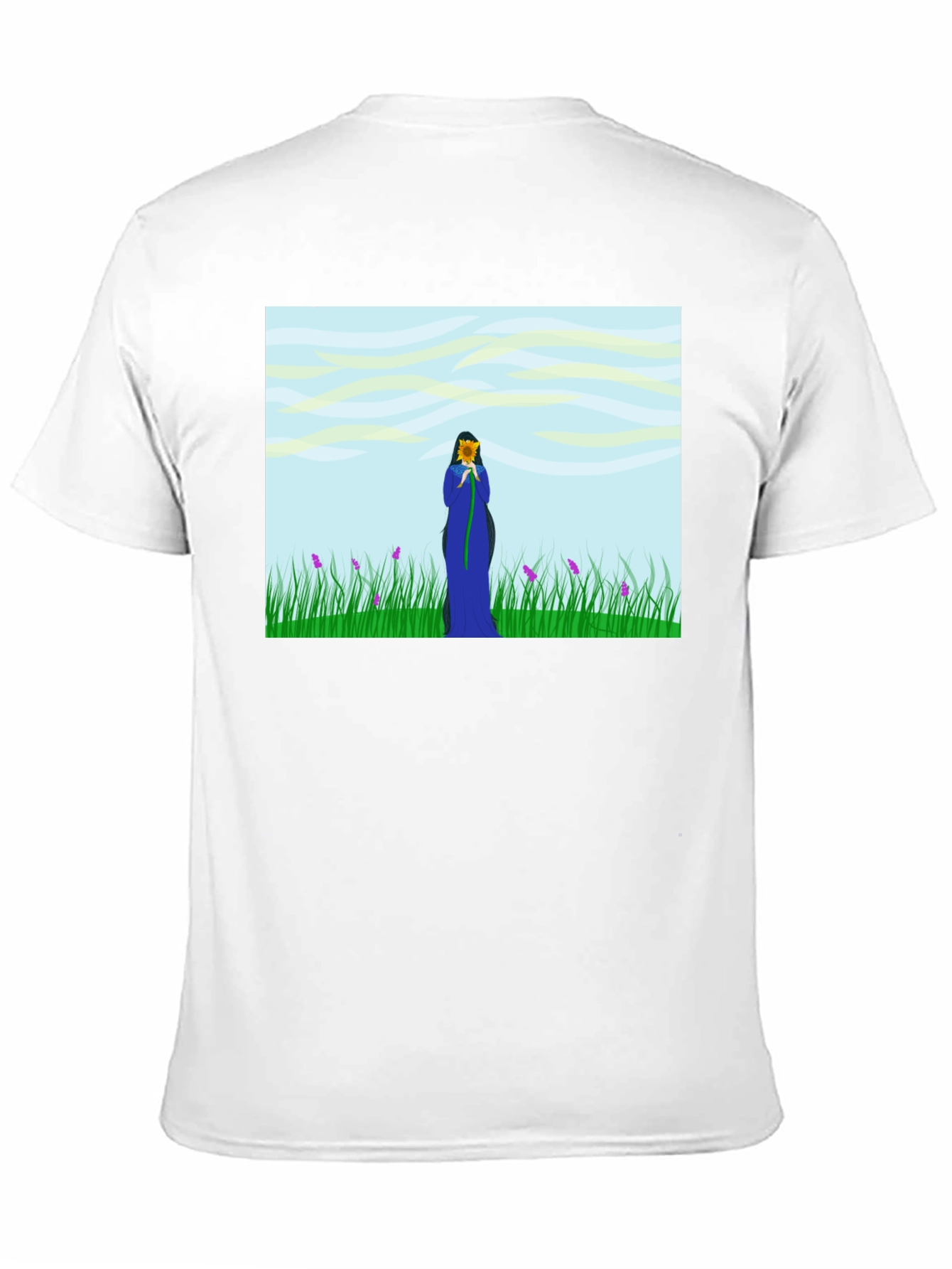 Nature Lovers T-Shirt: Sunflower Field Design