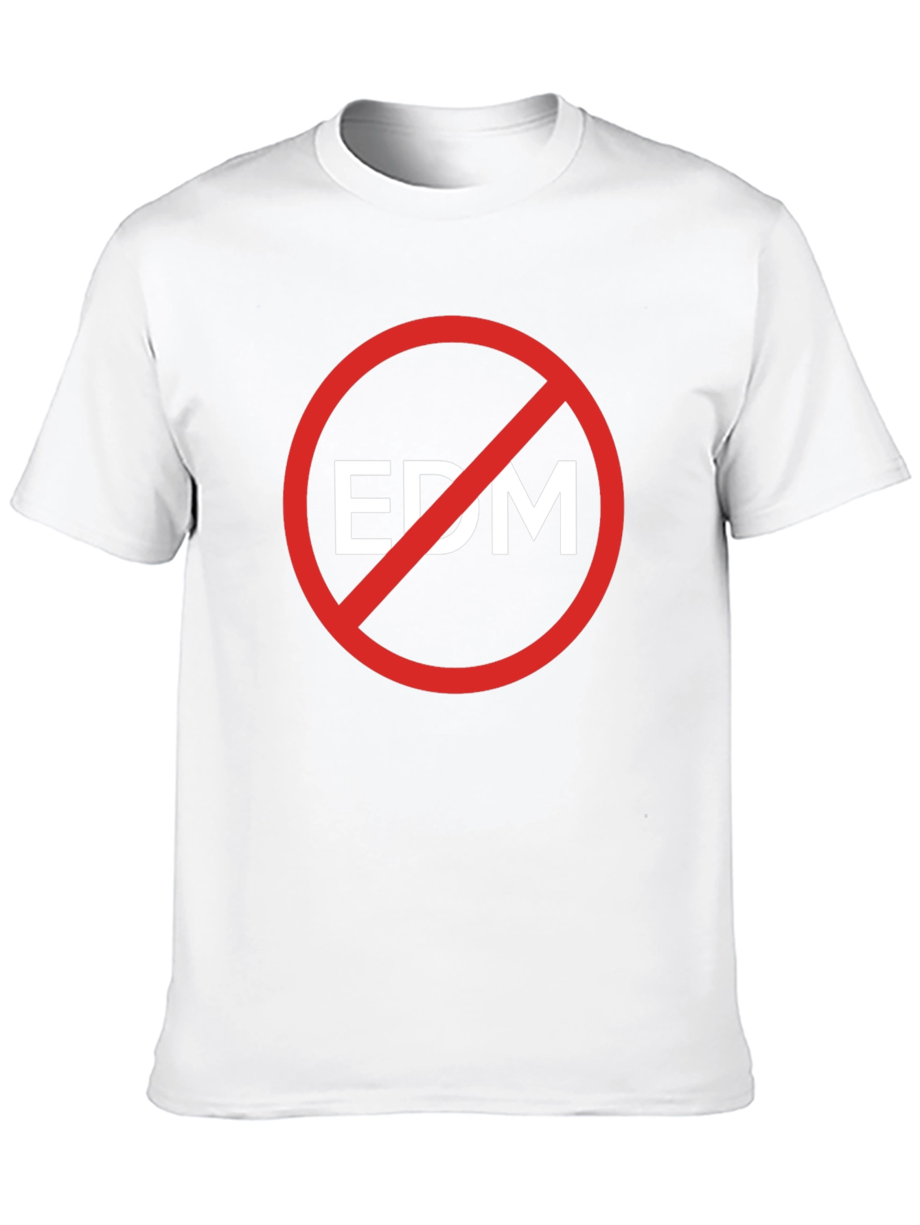 Anti-EDM Graphic T-Shirt - Bold Statement Tee