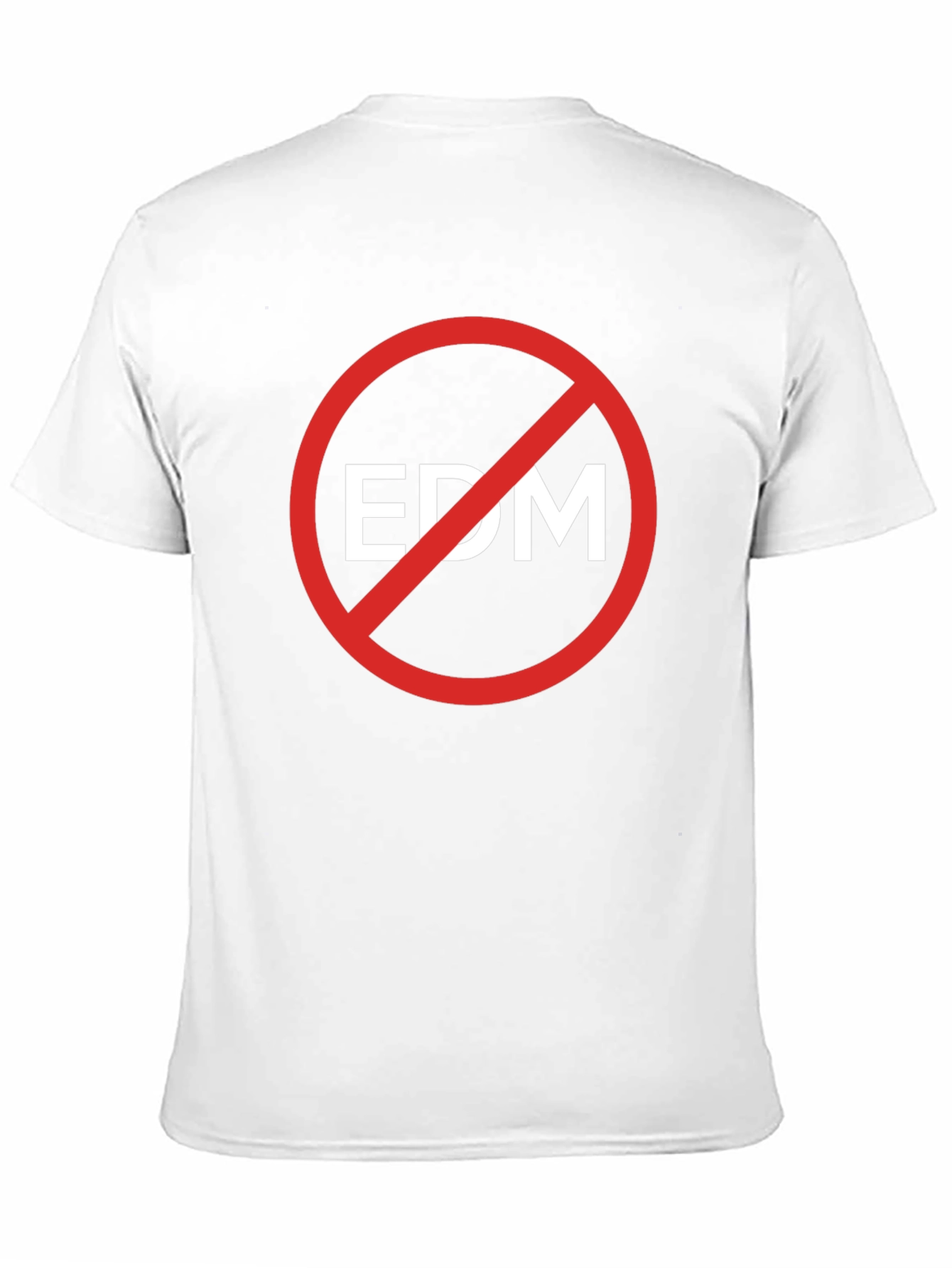 Anti-EDM Graphic T-Shirt - Bold Statement Tee