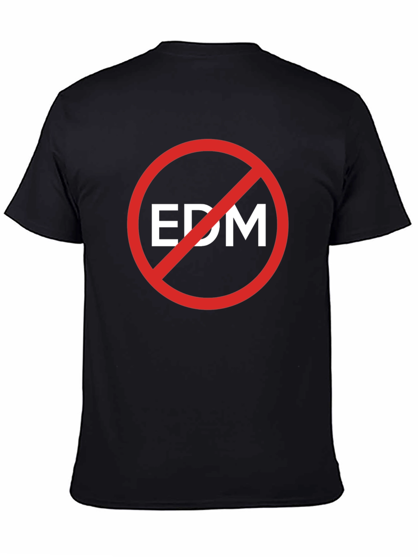Anti-EDM Graphic T-Shirt - Bold Statement Tee