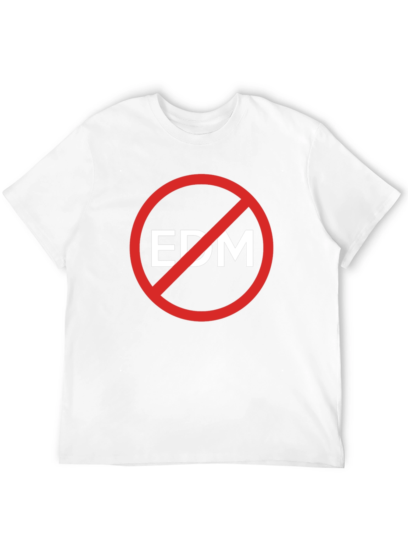 Anti-EDM Graphic T-Shirt - Bold Statement Tee